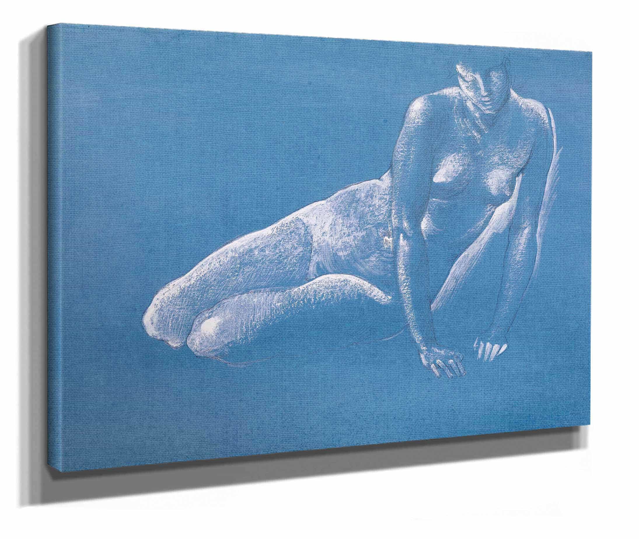 Sketchbook Nude Study Of Medusa For The Death Of Medusa I by Sir Edward Coley Burne Jones - Image 2