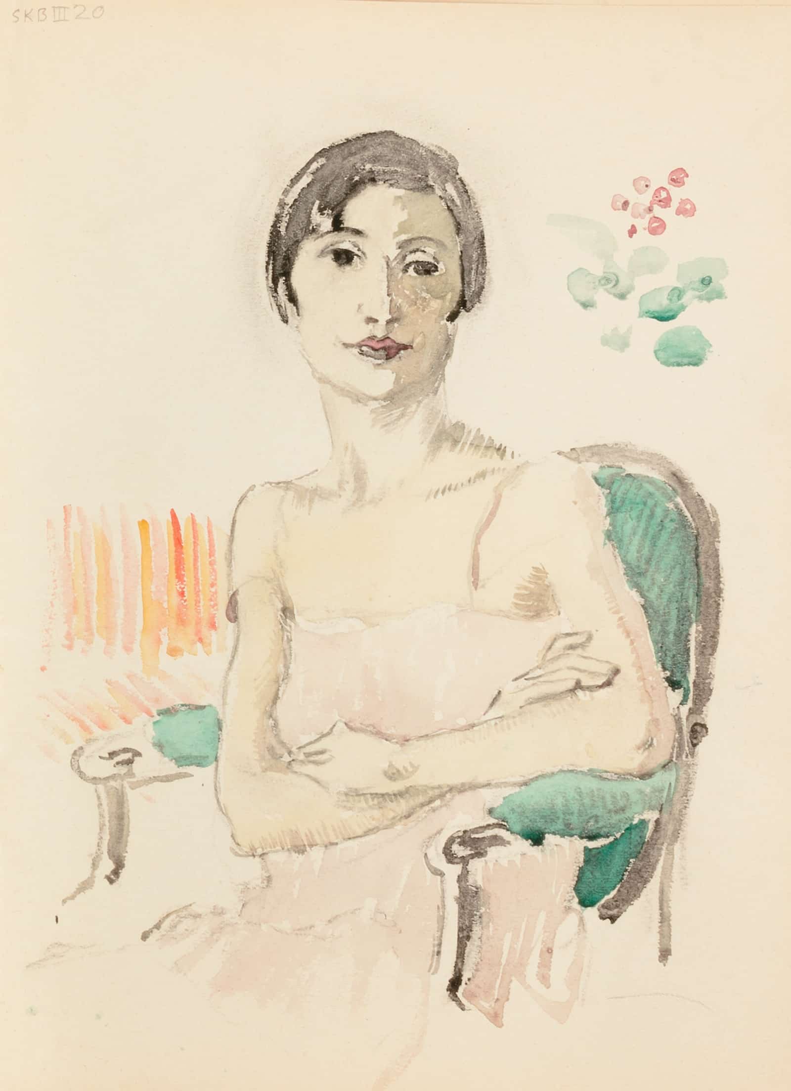Sketchbook Sketch by Frederick Carl Frieseke - Image 3