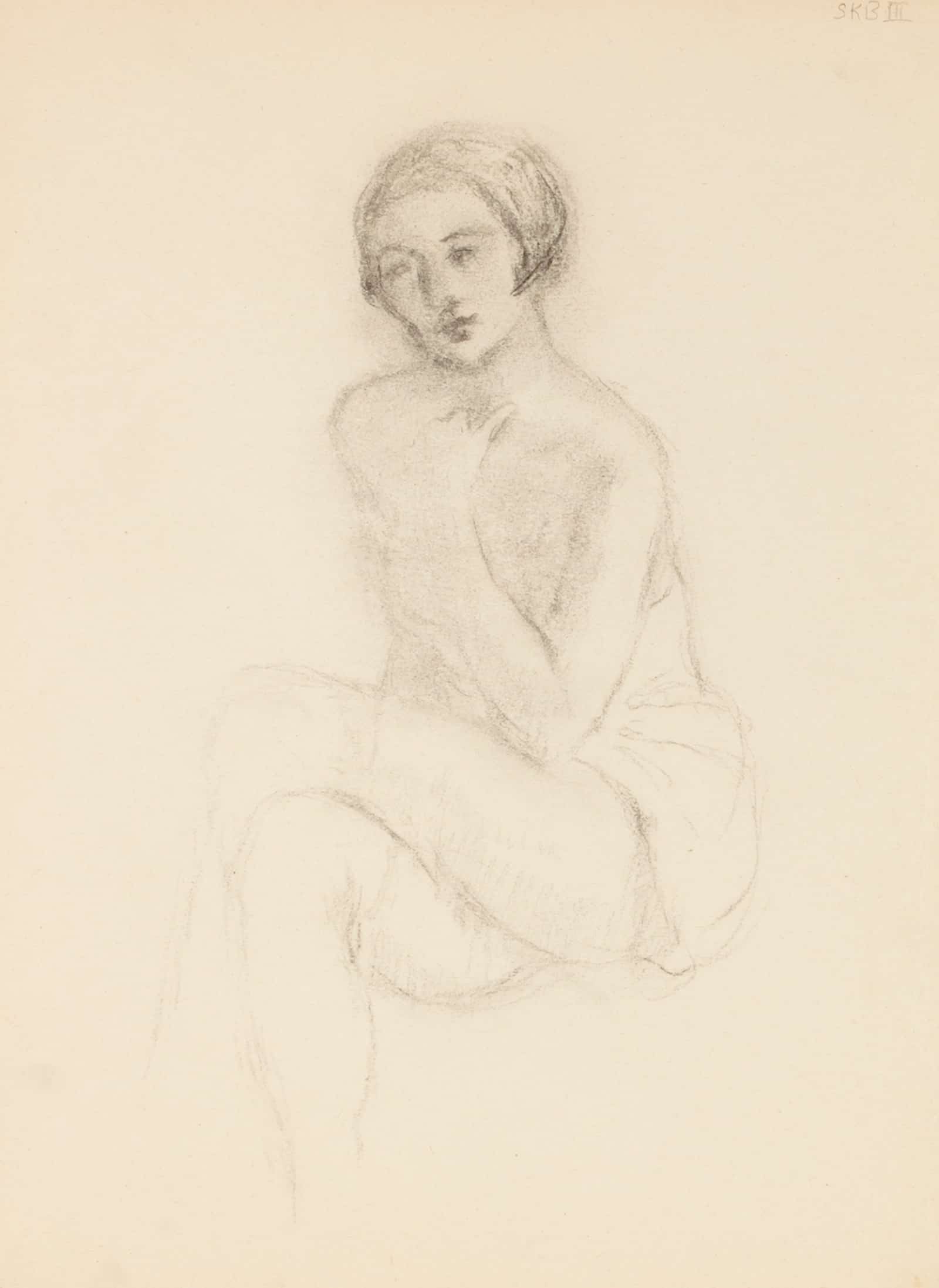 Sketchbook Sketch by Frederick Carl Frieseke - Image 4