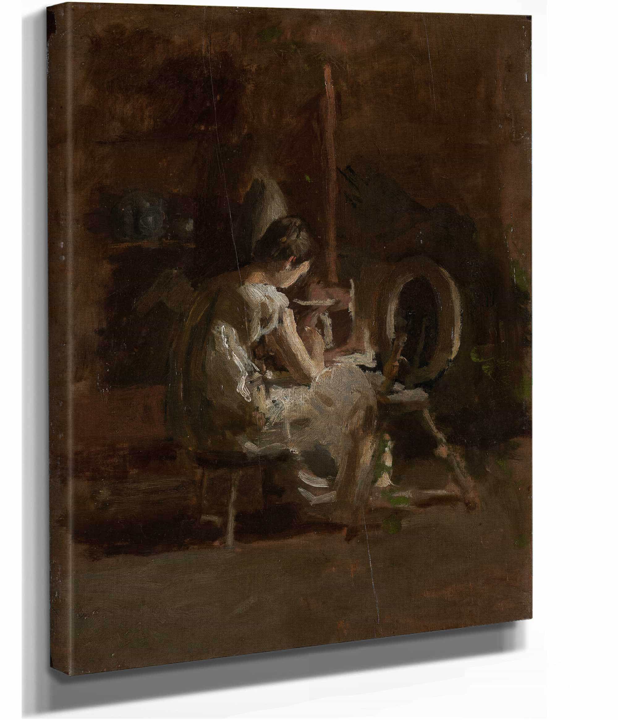 Sketches For Home Spun by Thomas Eakins - Image 2