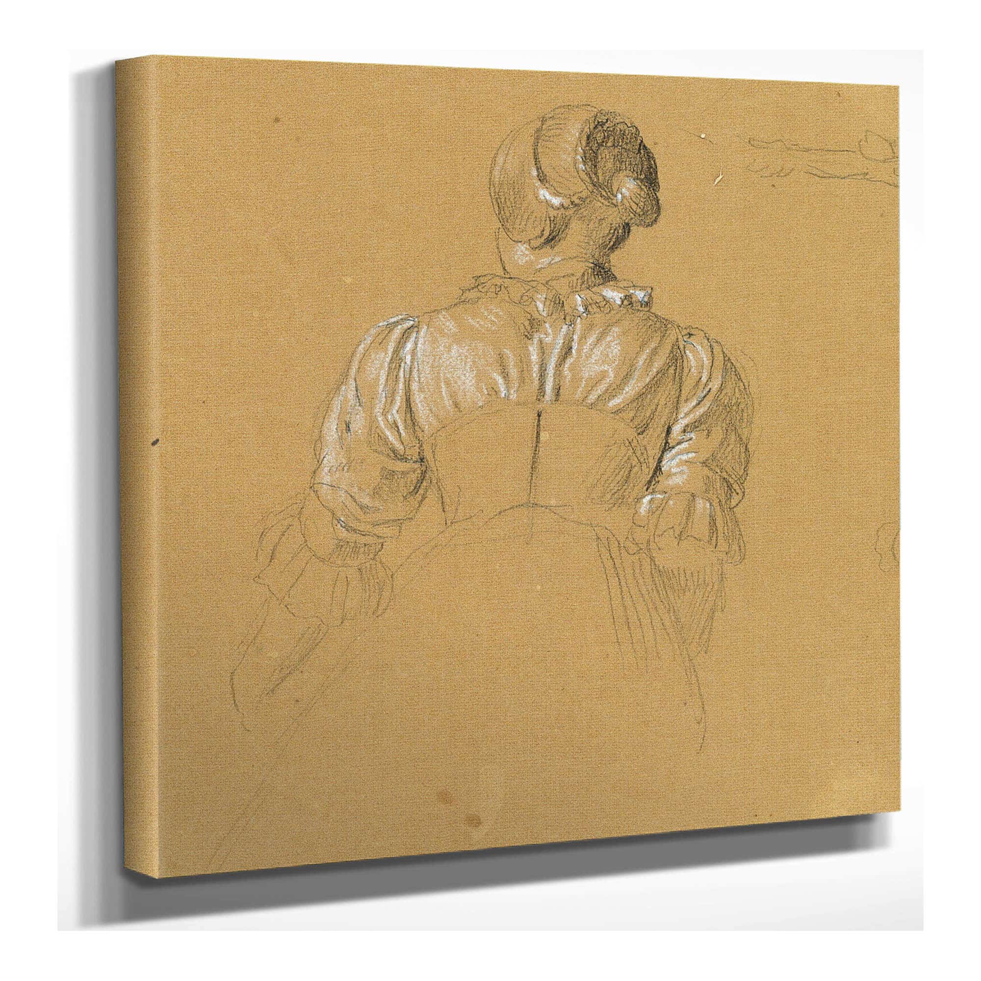 Skizze Eines Madchens Zur Szene Aus Dem Tiroler Freiheitskampf by Johann Peter Krafft