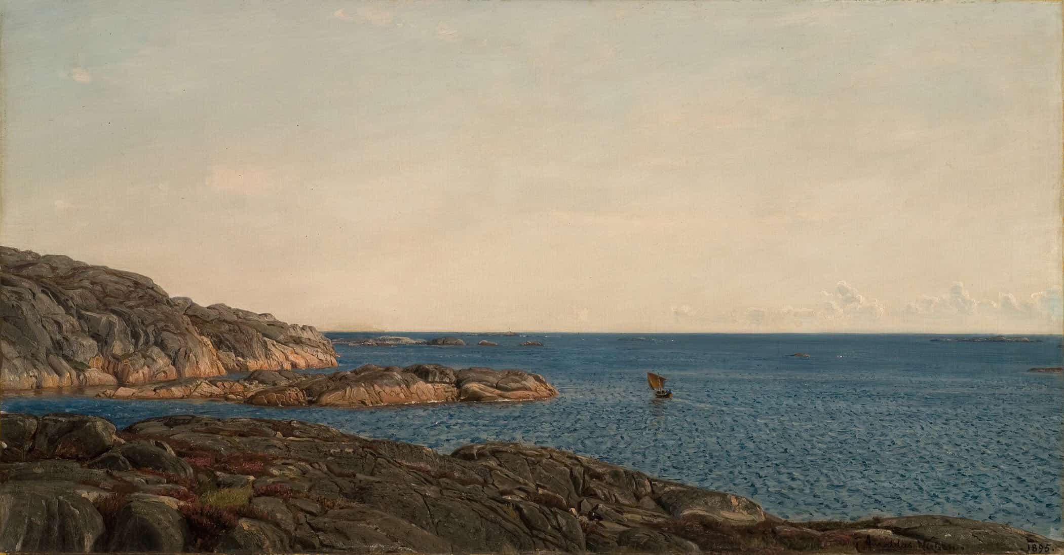 Skjaergard Gamle Hellesund by Amaldus Nielsen - Image 2