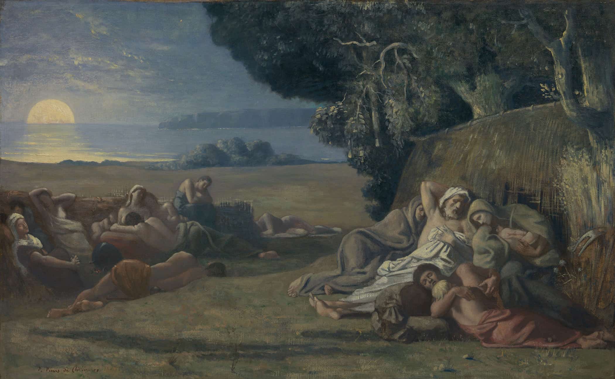 Sleep by Pierre Puvis De Chavannes - Image 2