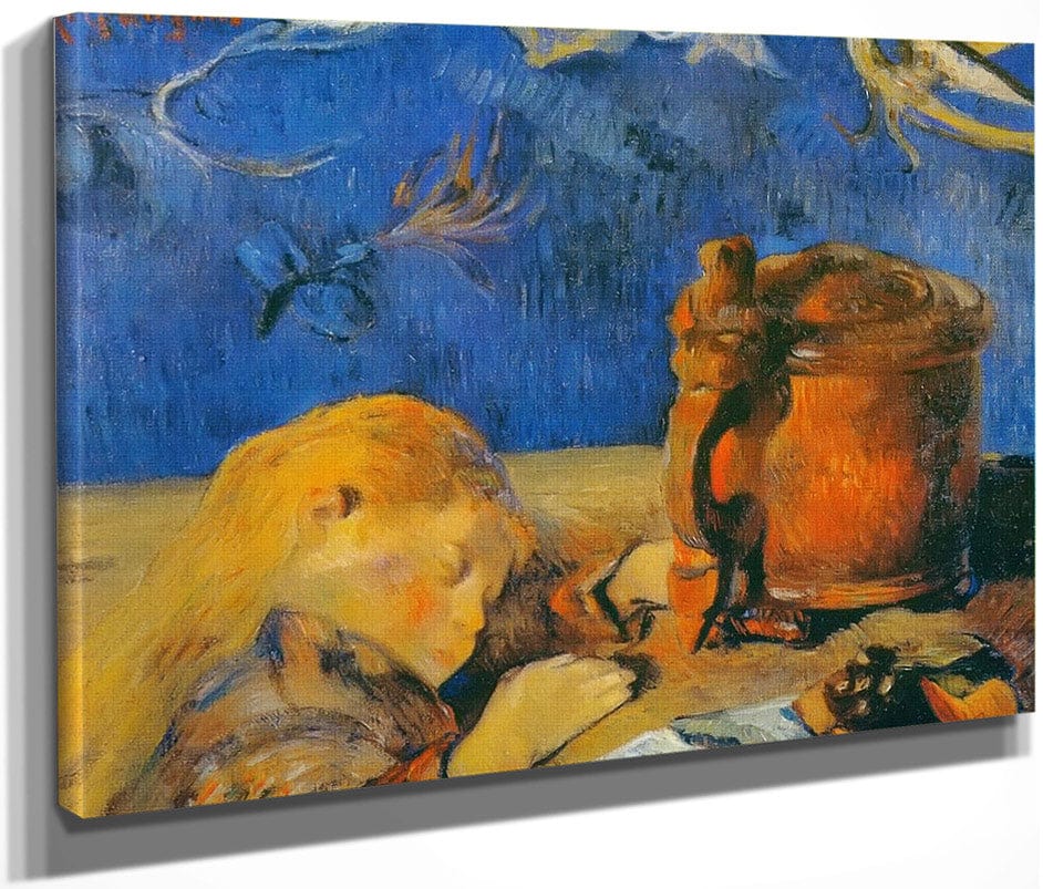 Sleeping Child By Paul Gauguin