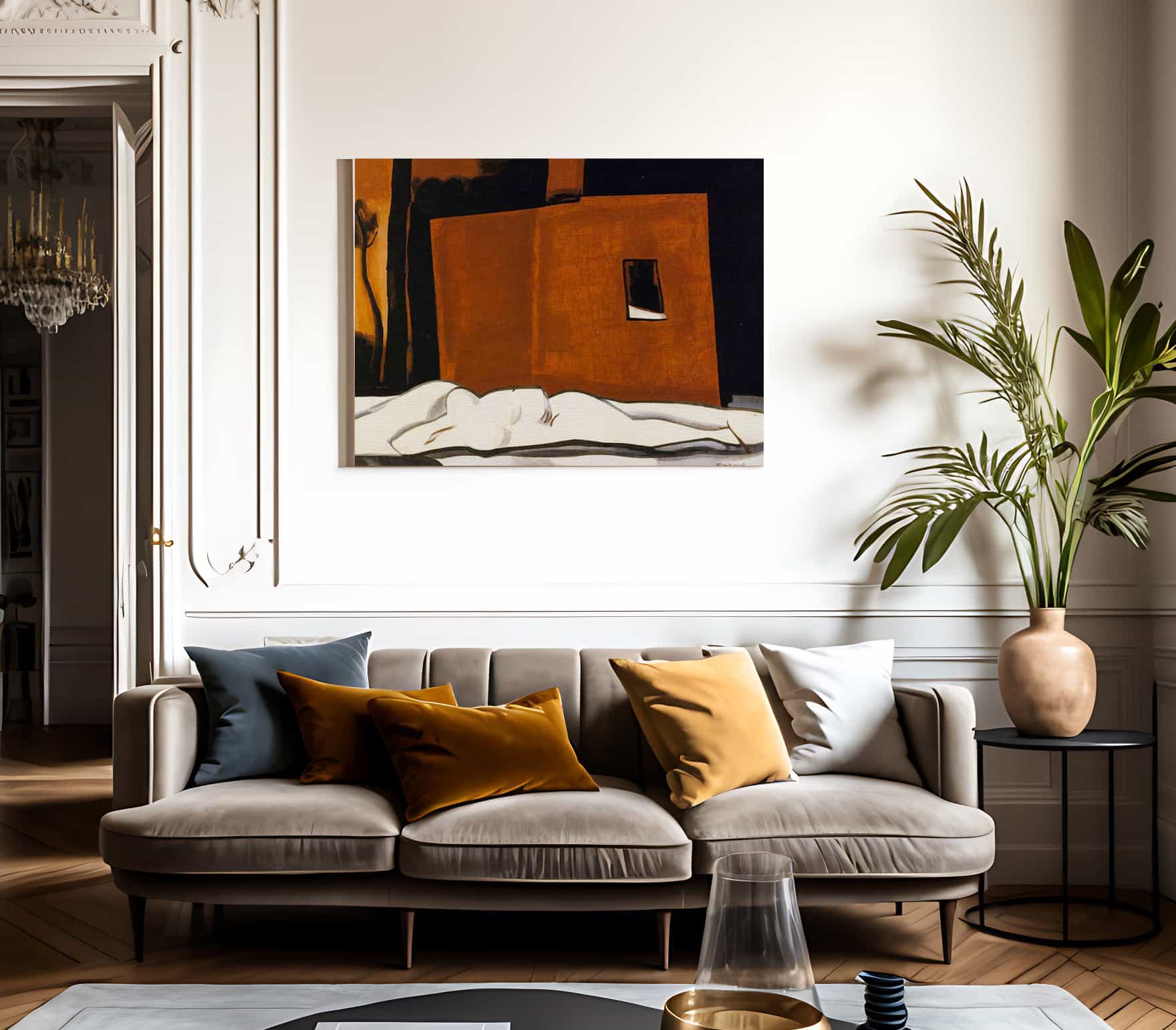 Sleeping Medusa By Oscar Bluemner - Image 3