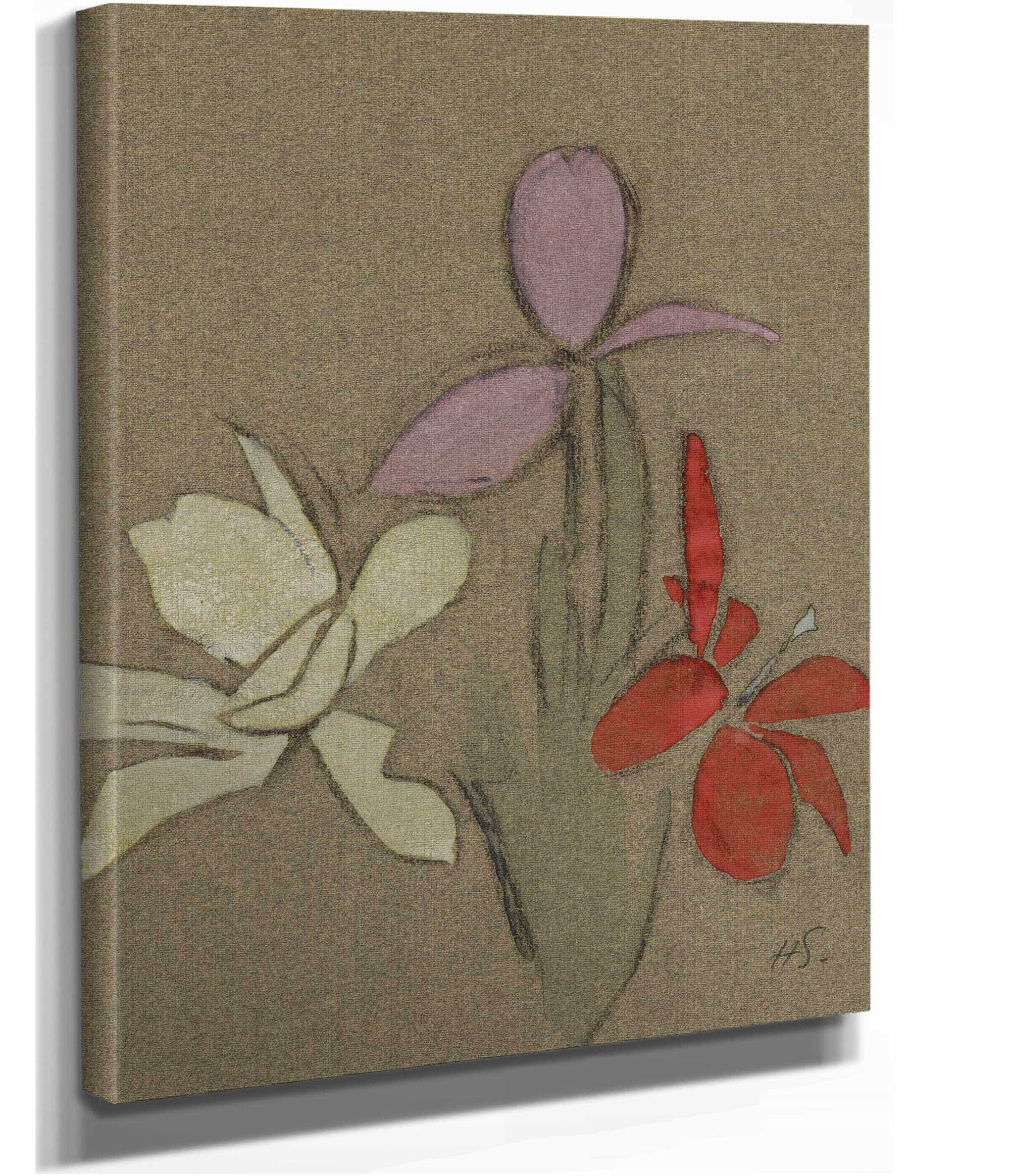 Small Lilies by Helene Schjerfbeck - Image 2