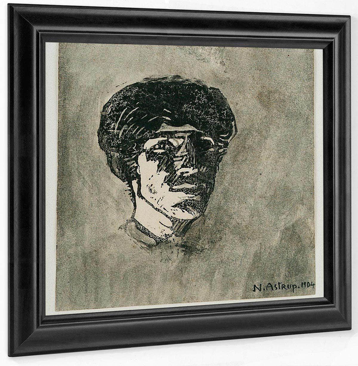Small Self Portrait By Nicolai Astrup