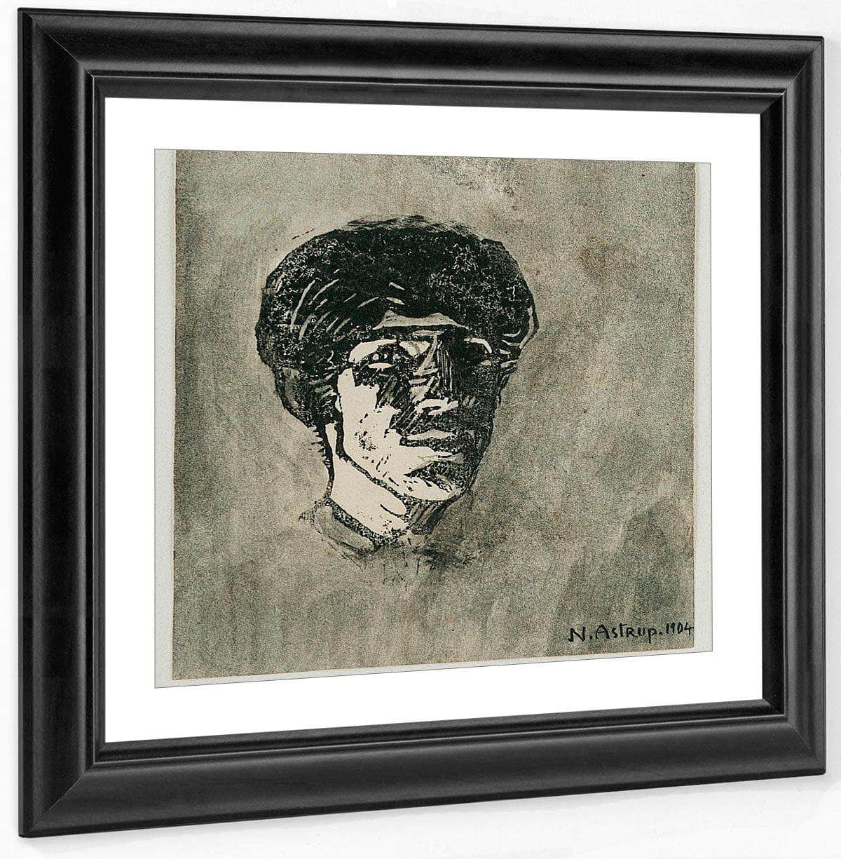 Small Self Portrait By Nicolai Astrup - Image 4