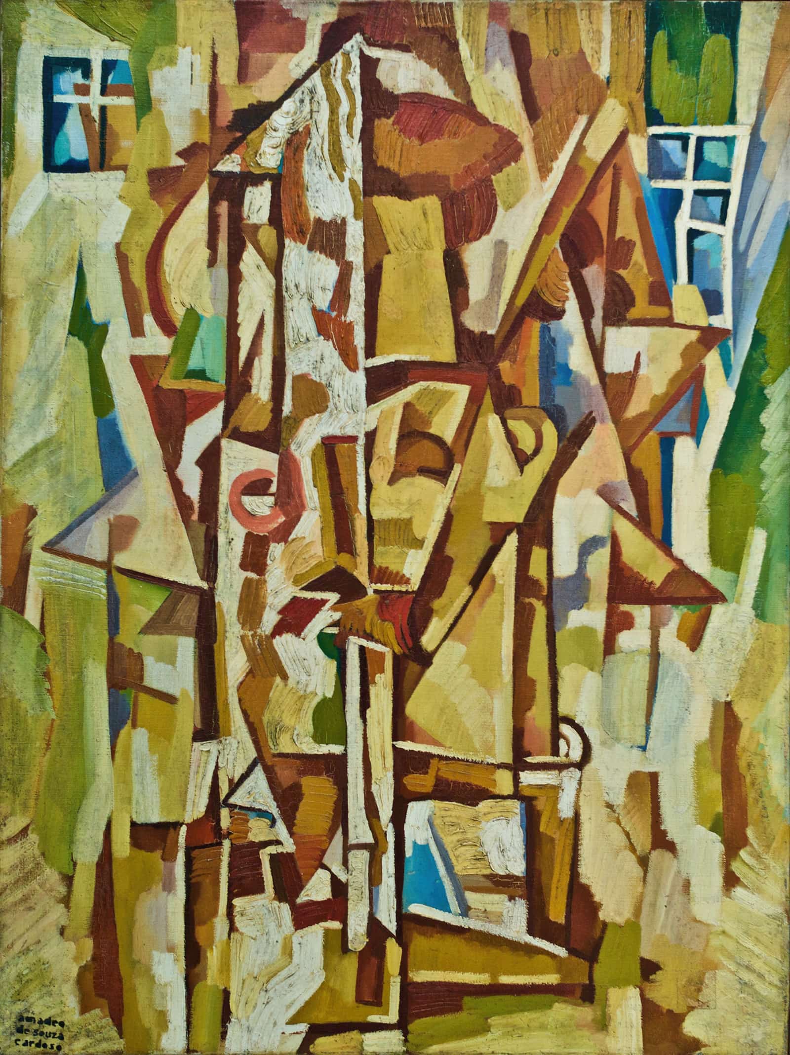 Smoker With A Cigarette Holder by Amadeo De Souza Cardoso