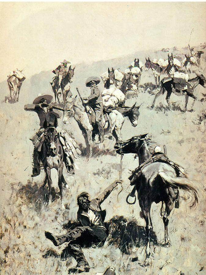 Smugglers Attackd By Mexican Customs Guards By Frederic Remington - Image 5