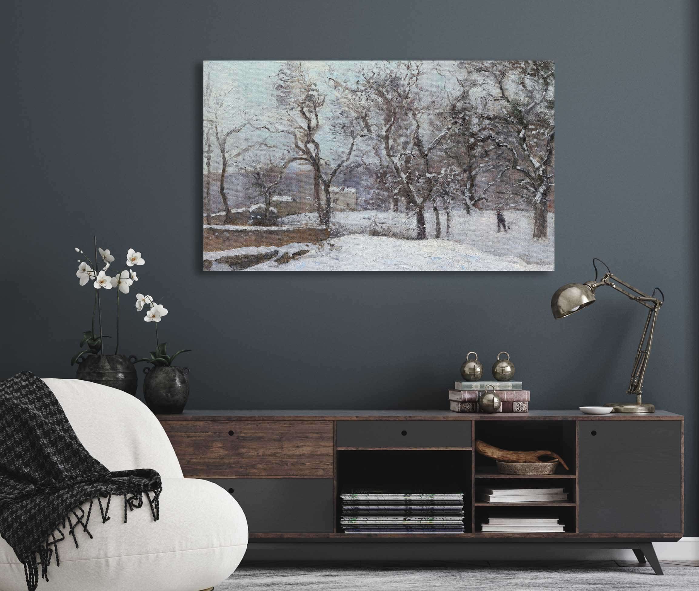 Snow At Louveciennes by Camille Pissarro - Image 5