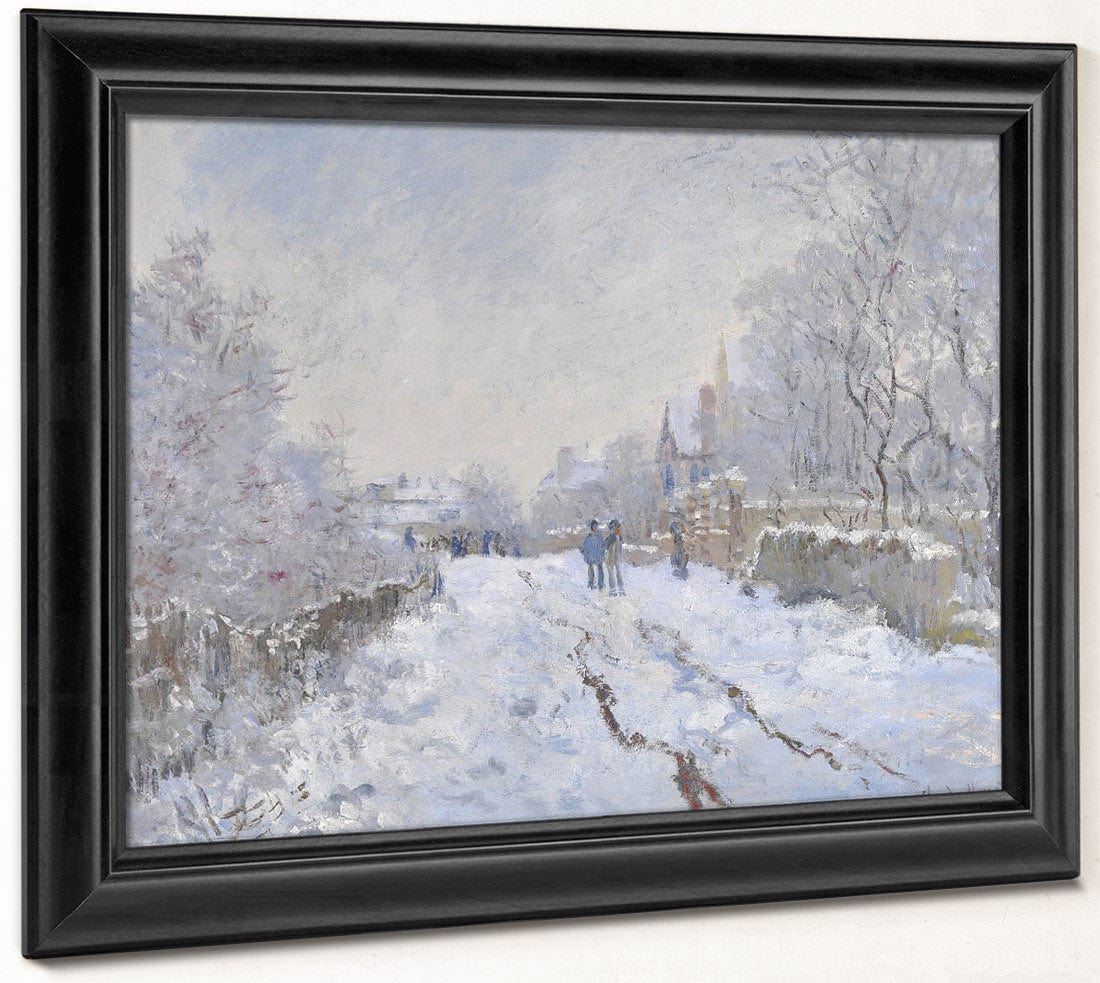 Snow Scene At Argenteuil By Claude Monet - Image 8