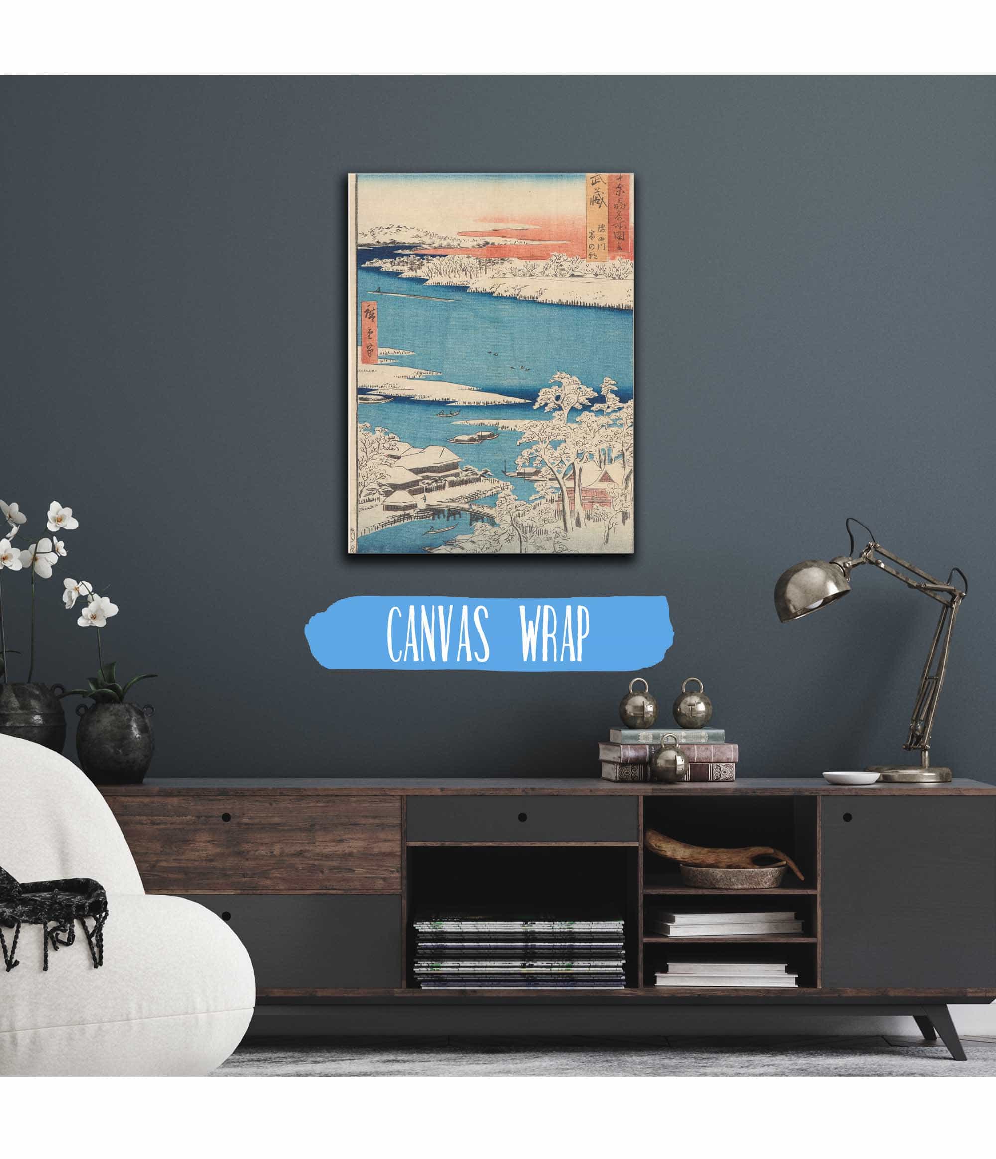 Snow Scene Islet River Shore Before by Ando Hiroshige - Image 3
