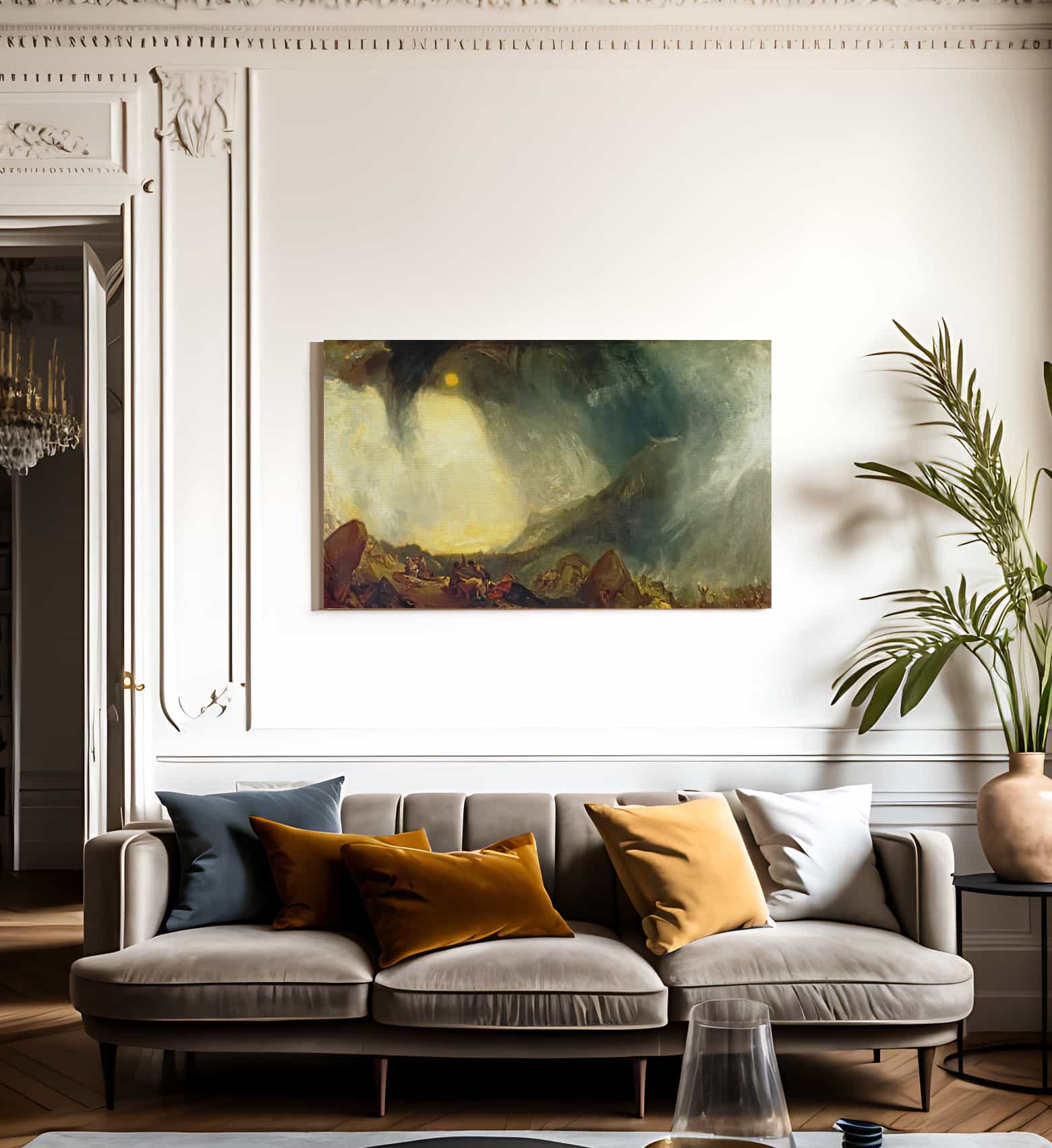 Snow Storm Hannibal And His Army Crossing The Alps By Jwm Turner - Image 3