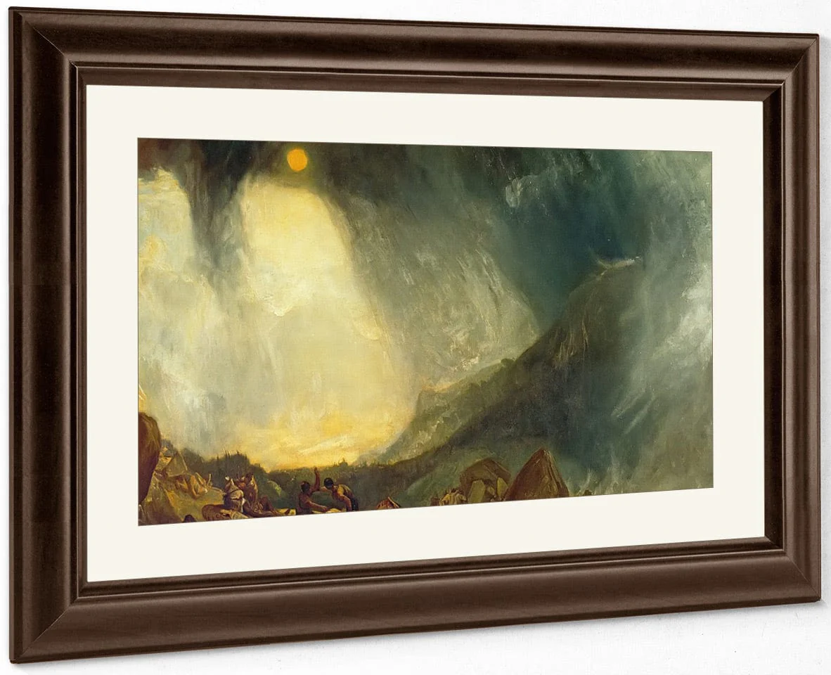 Snow Storm Hannibal And His Army Crossing The Alps By Jwm Turner - Image 5