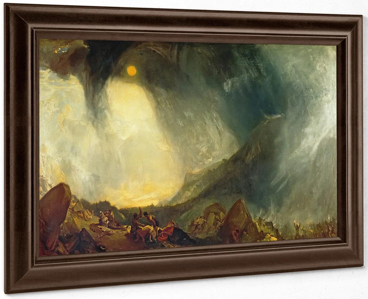 Snow Storm Hannibal And His Army Crossing The Alps By Jwm Turner - Image 6