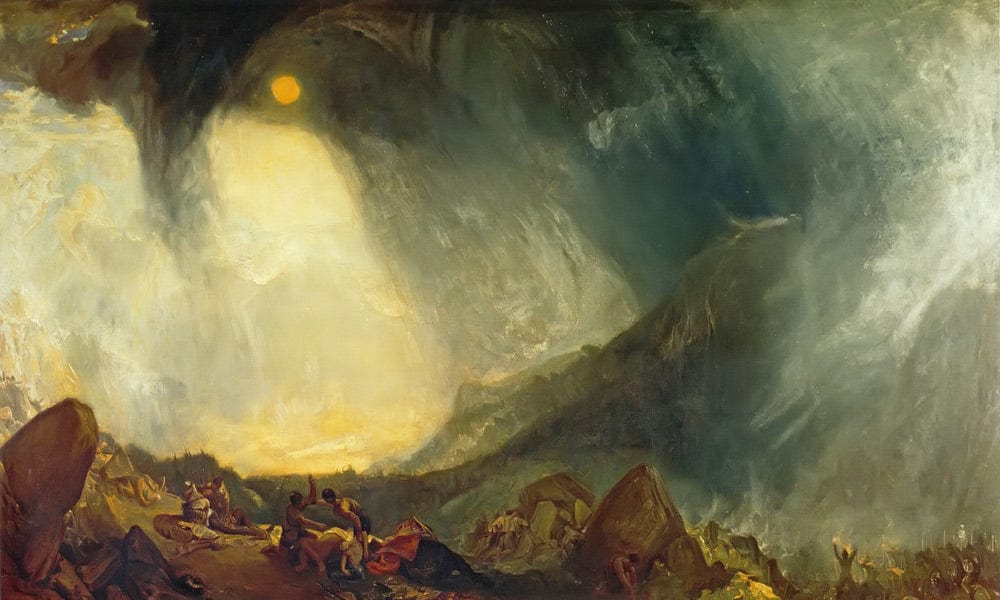 Snow Storm Hannibal And His Army Crossing The Alps By Jwm Turner - Image 7