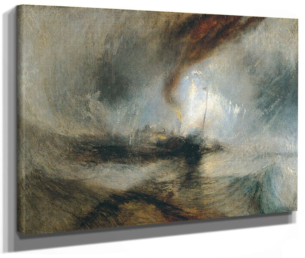 Snow By Storm By By Steam Boat By Off By A By Harbour's By Mouth By Jmw Turner