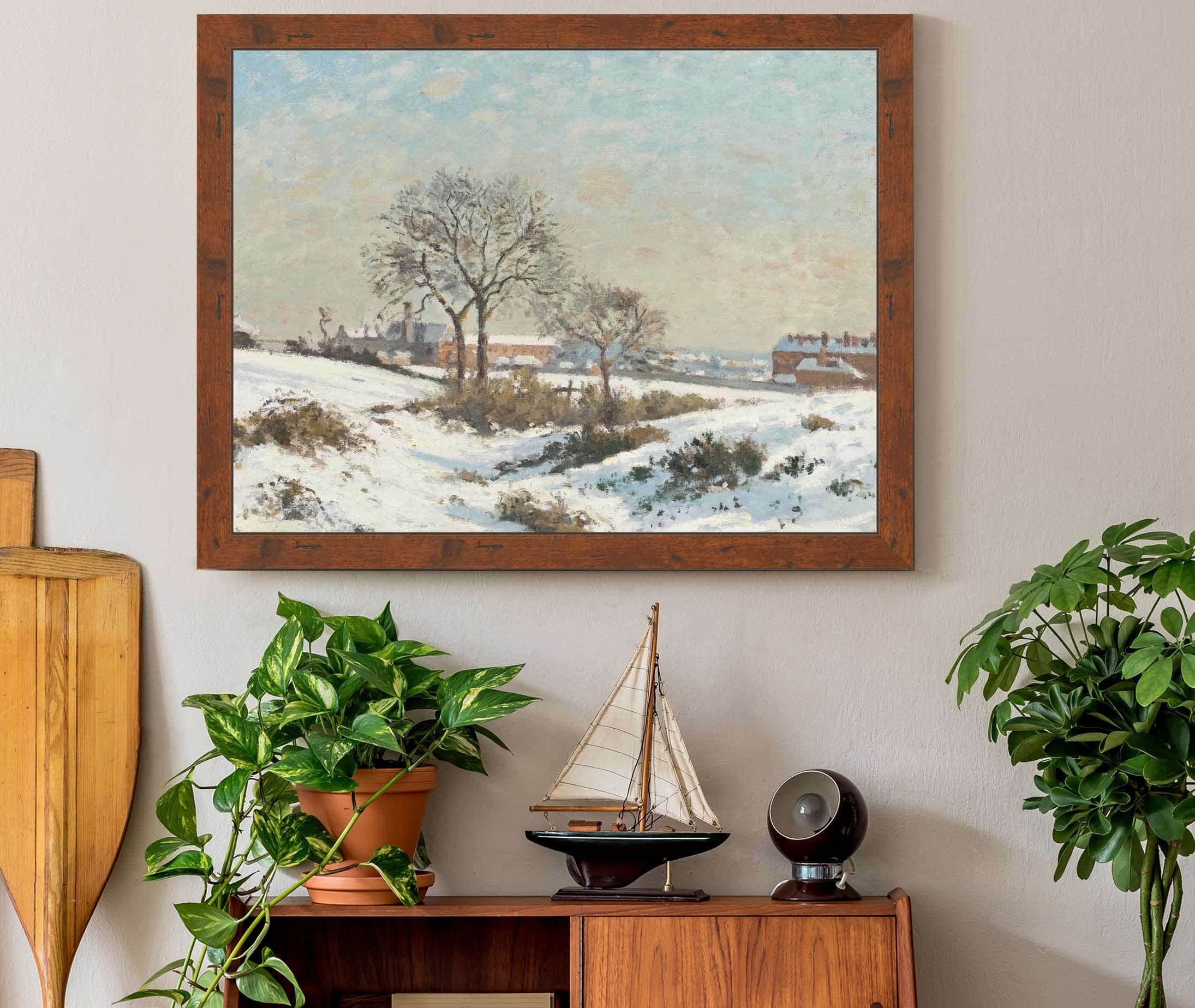 Snowy Landscape At South Norwood by Camille Pissarro - Image 3