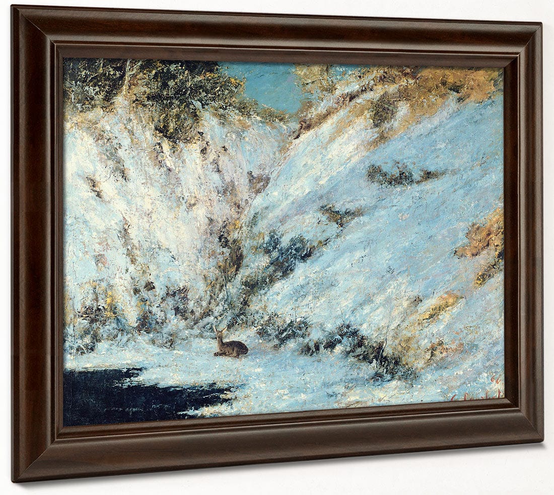 Snowy Landscape By Jean Desire Gustave Courbet - Image 6