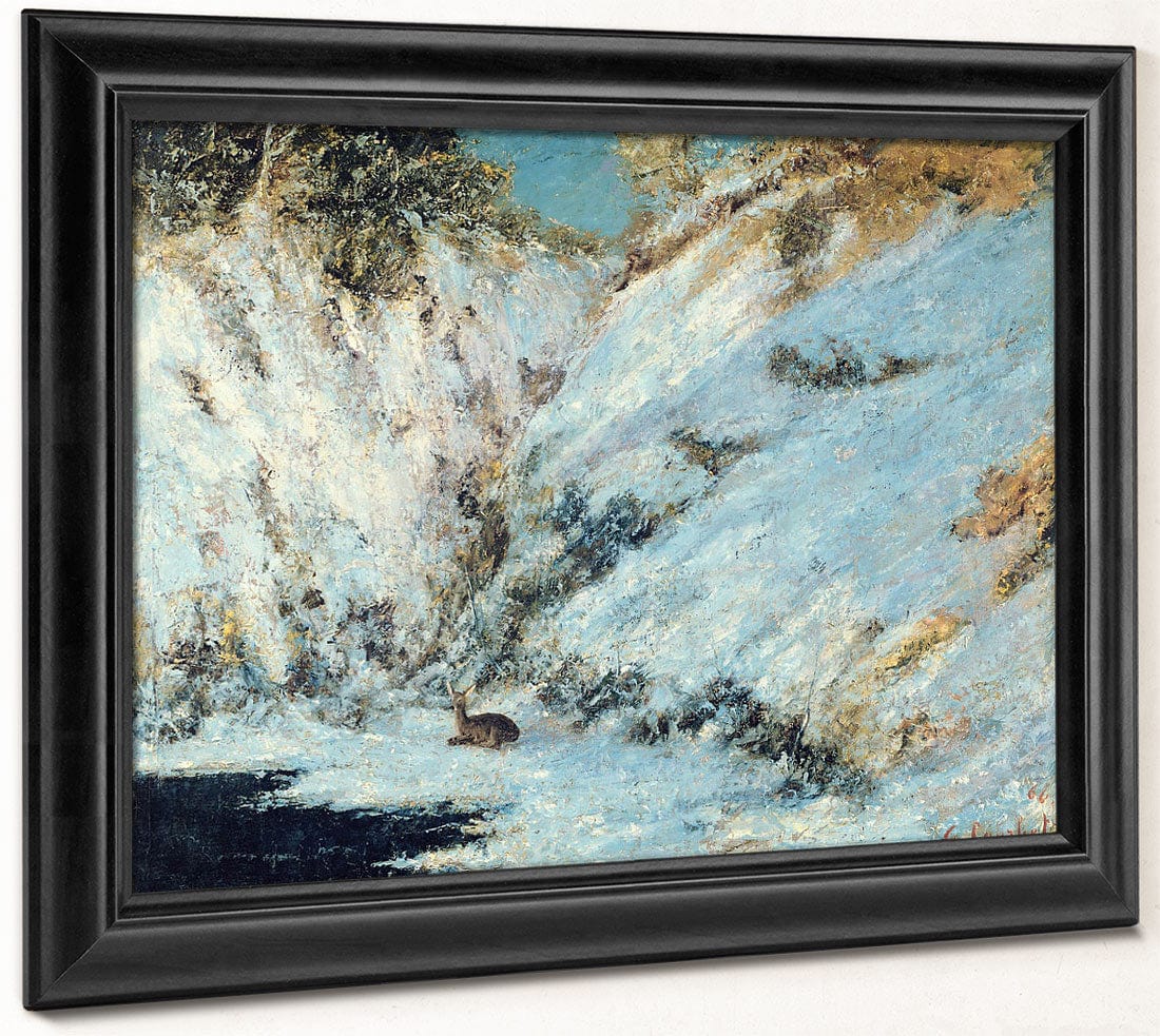 Snowy Landscape By Jean Desire Gustave Courbet - Image 8