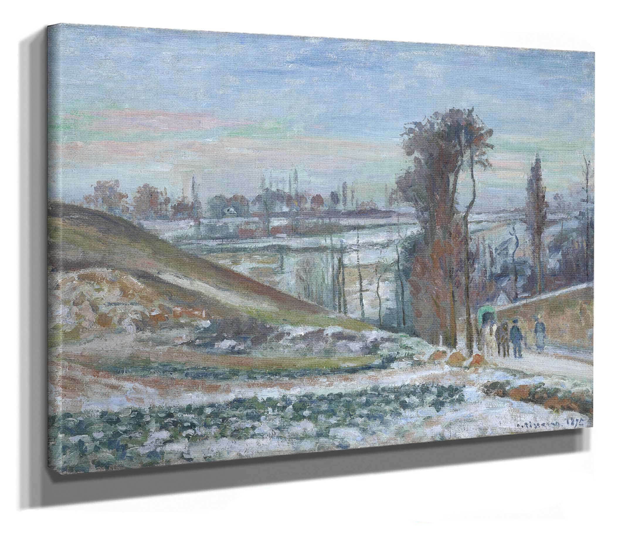 Snowy Landscape Near Lhermitage by Camille Pissarro - Image 2