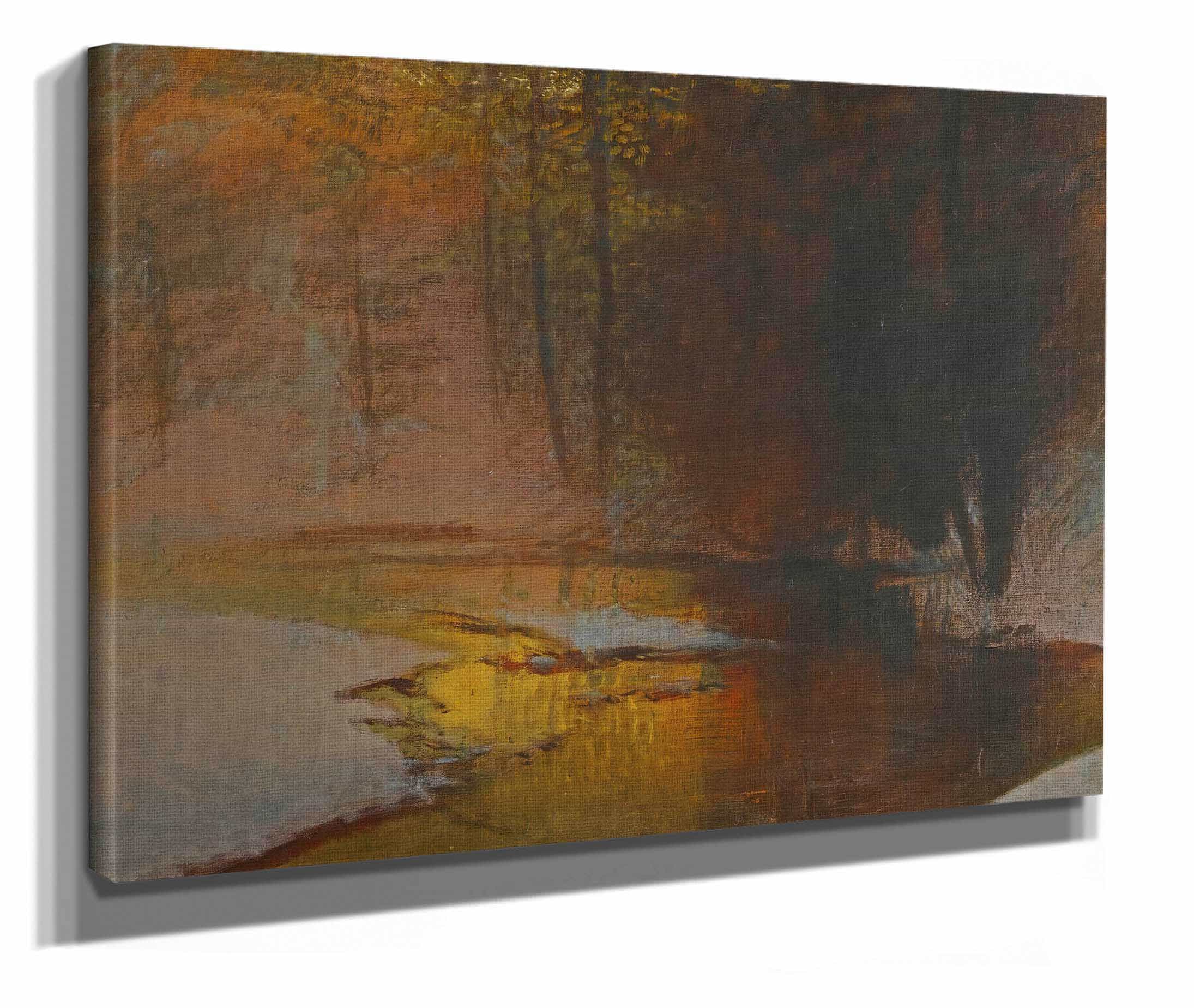 Snowy River At Sunset by Ladislav Mednyanszky - Image 2