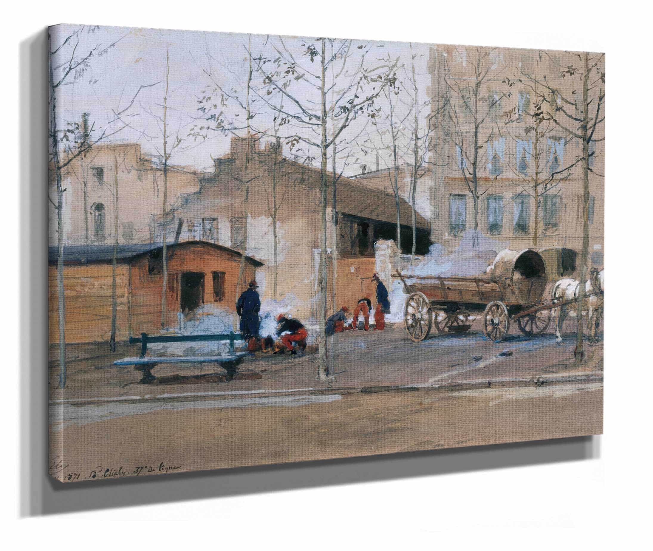 Soldats Du E De Ligne Boulevard De Clichy by Isidore Pils - Image 2
