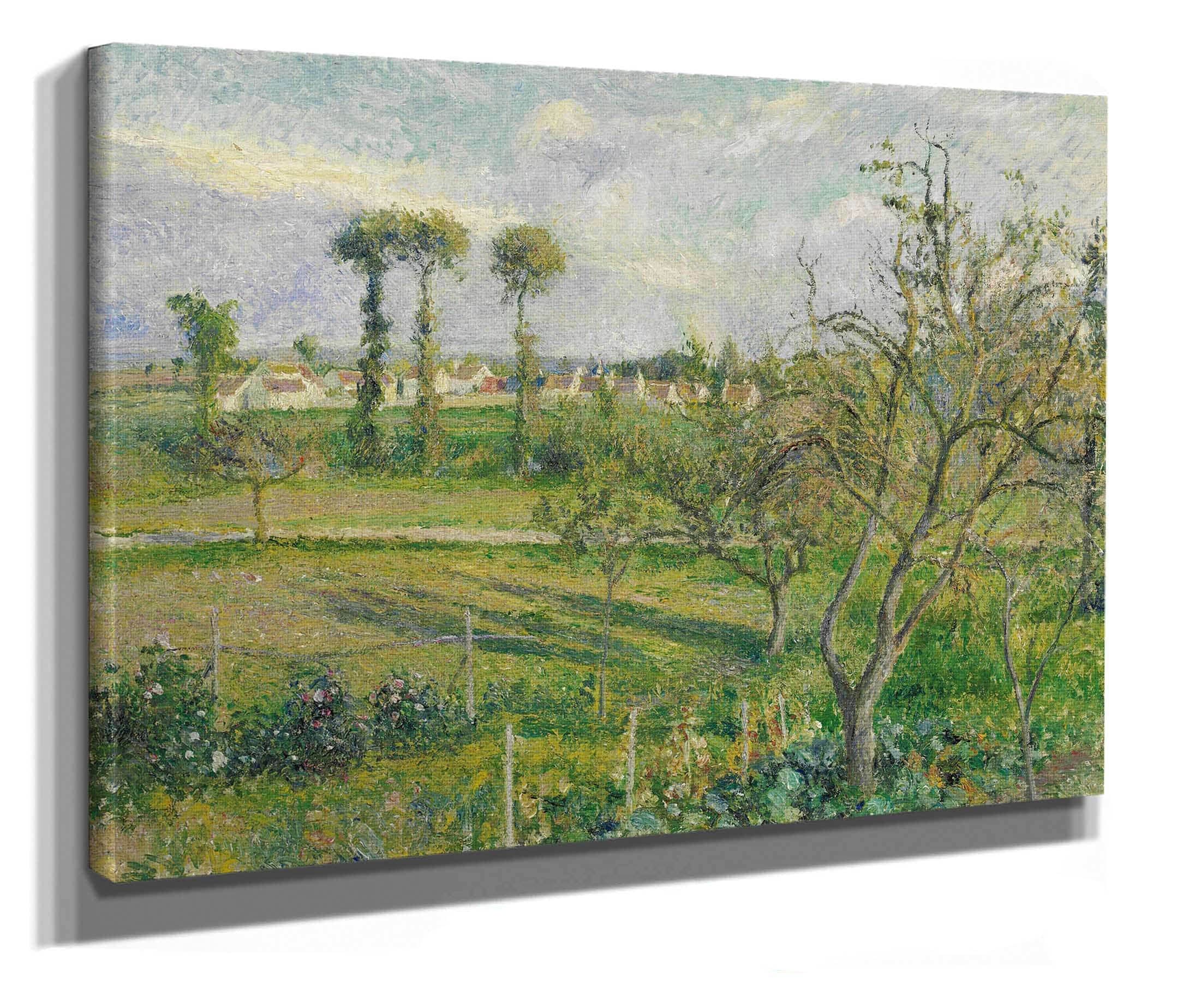 Soleil Couchant Au Valhermeil Auvers Sur Oise by Camille Pissarro - Image 2