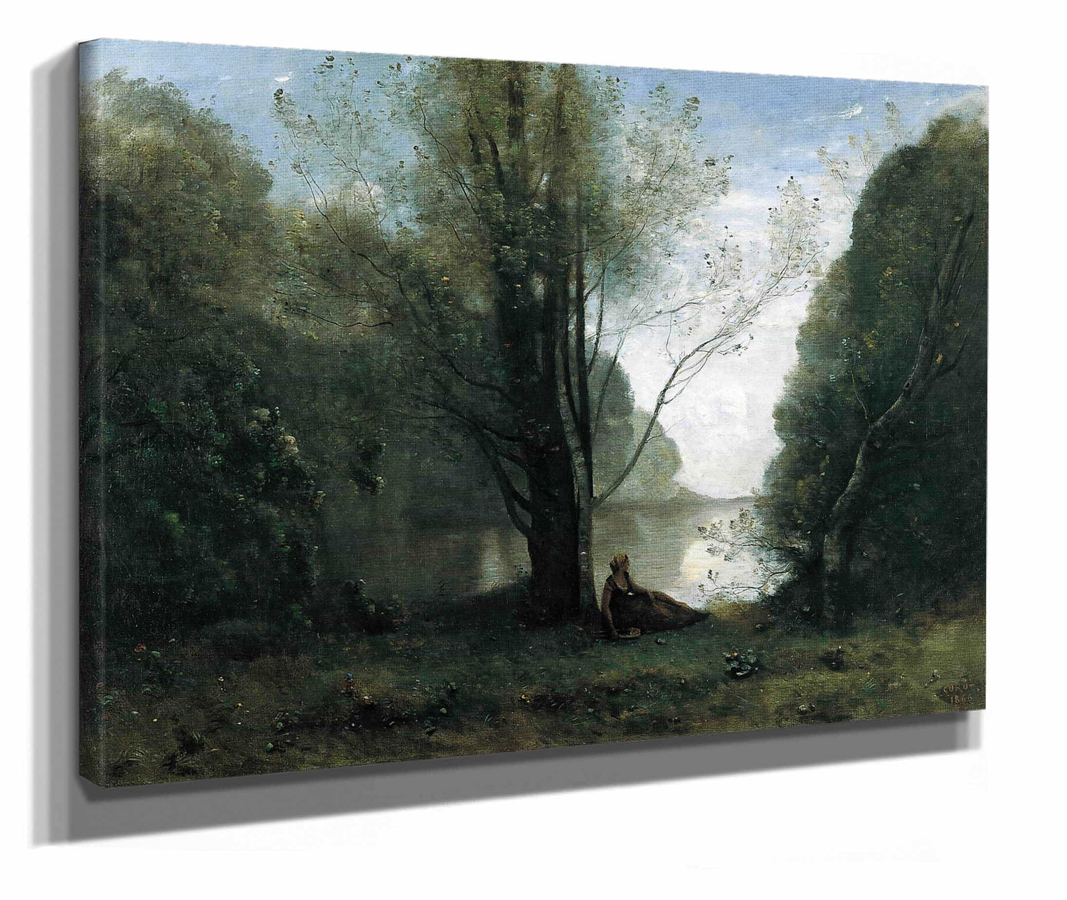 Solitude Recollection Of Vigen Limousin by Jean Baptiste Camille Corot - Image 2