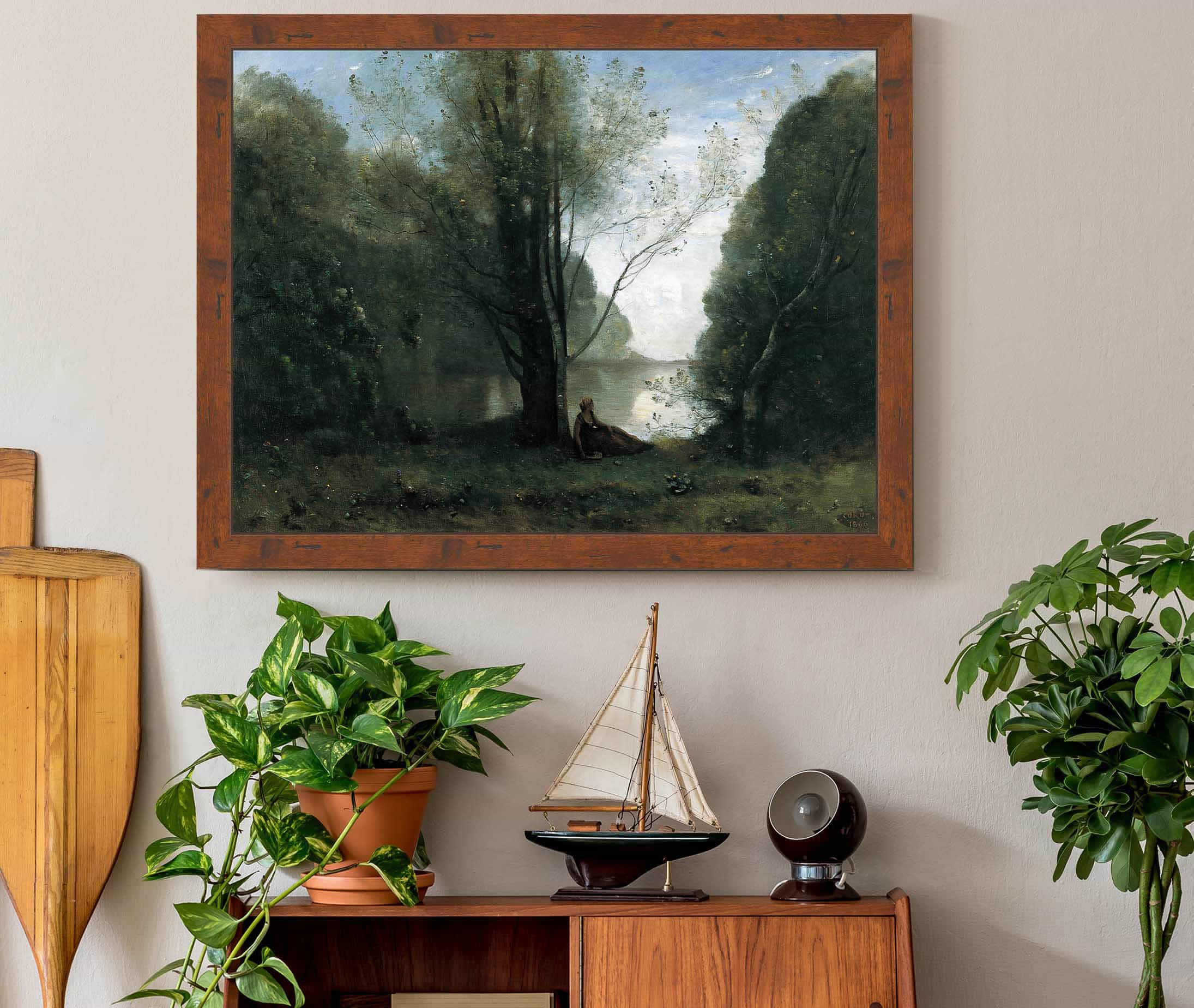 Solitude Recollection Of Vigen Limousin by Jean Baptiste Camille Corot - Image 3
