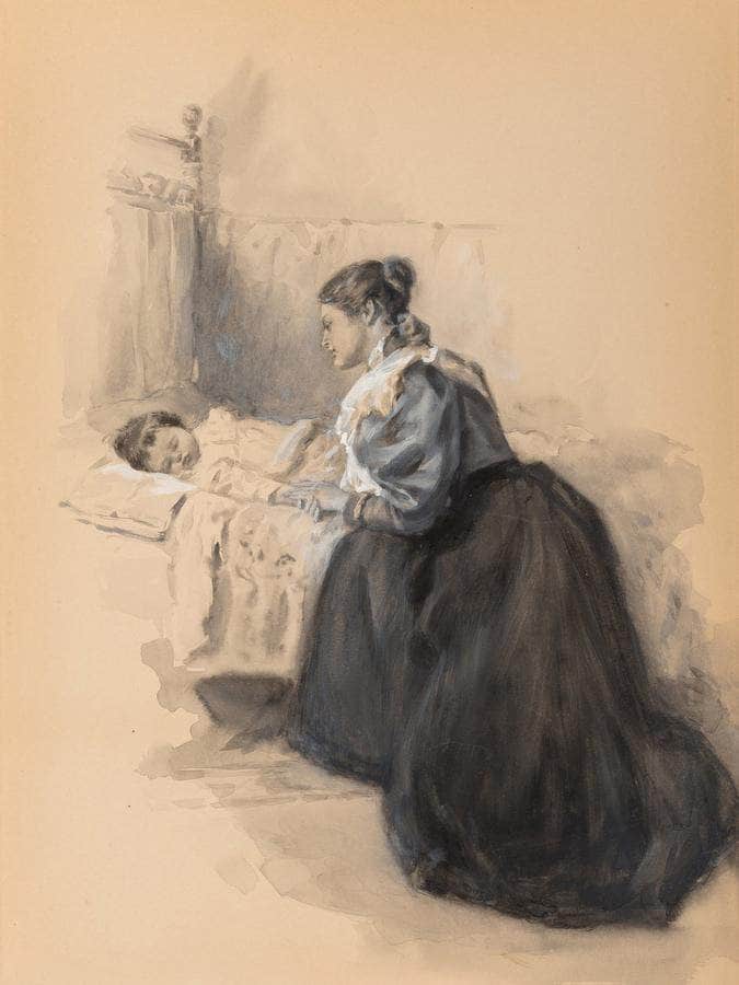 Sometime Poem Illustration 1896 By Alice Barber Stephens - Image 6