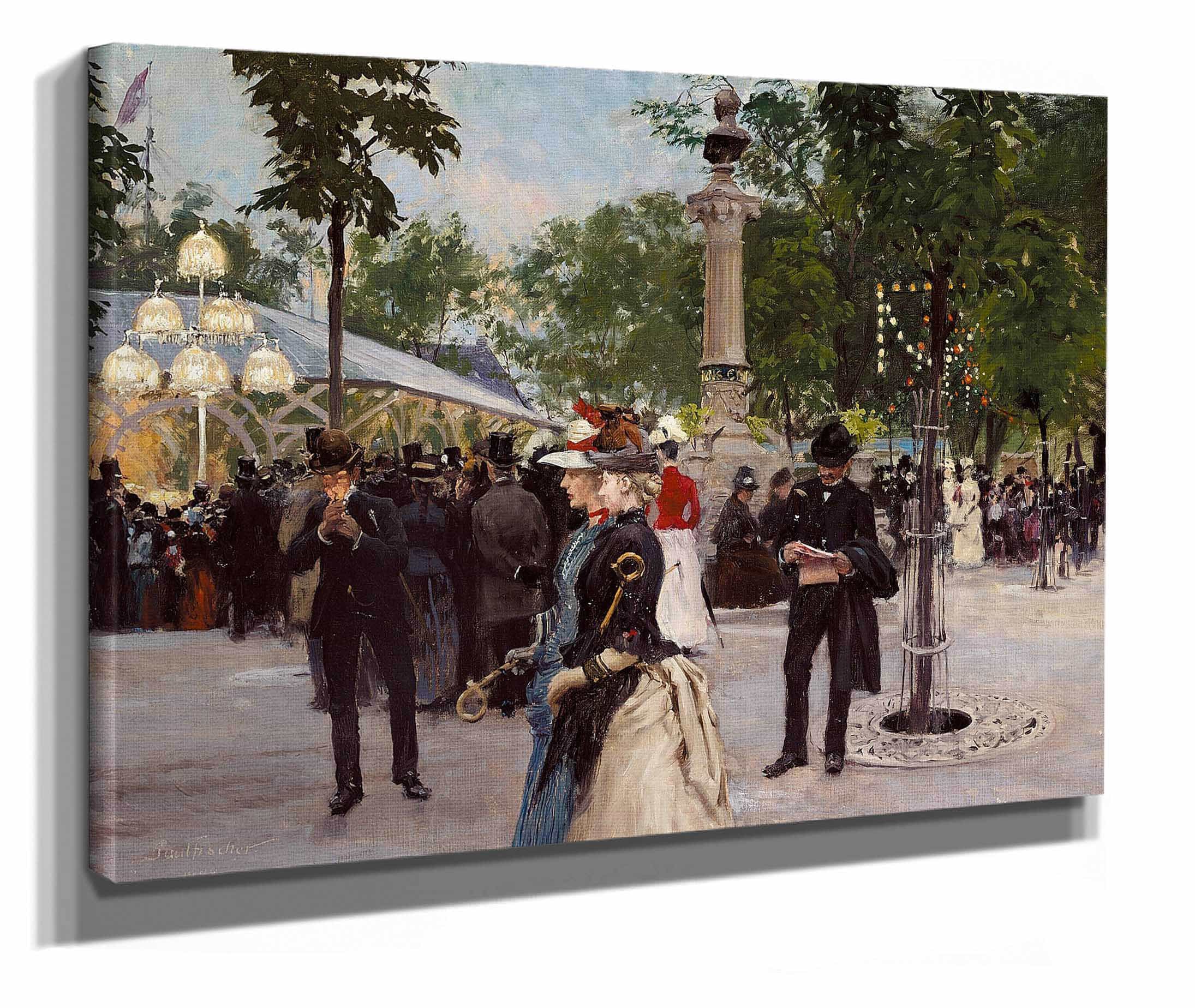 Sommeraften I Tivoli by Paul Fischer - Image 2