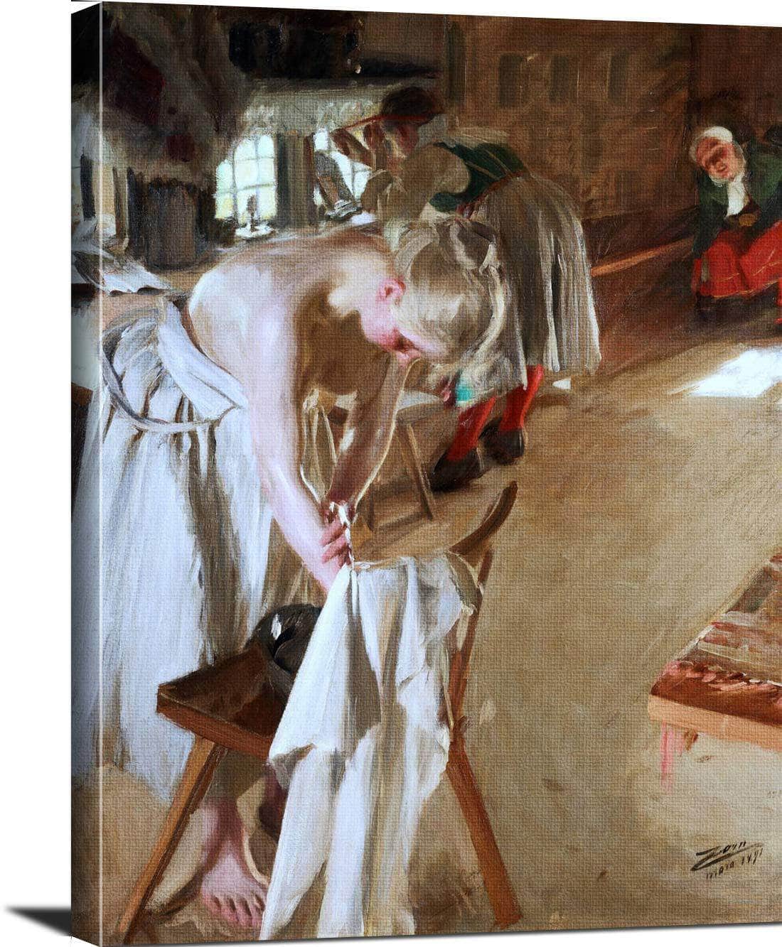 Sondagsmorgon Painting Anders Zorn Canvas Art - Image 3