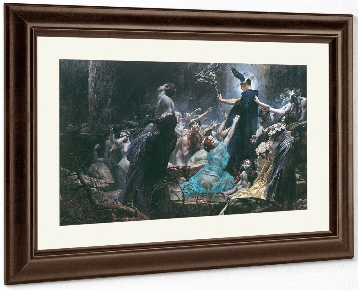 Souls On The Banks Of The Acheron 1898 By Adolf Hiremy Hirschl - Image 5