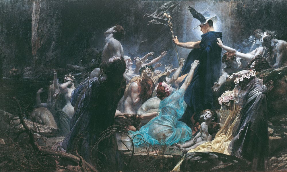 Souls On The Banks Of The Acheron 1898 By Adolf Hiremy Hirschl - Image 7