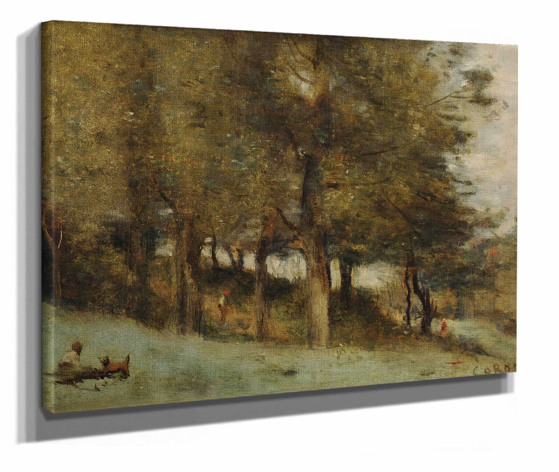 Sous Bois by Jean Baptiste Camille Corot - Image 4