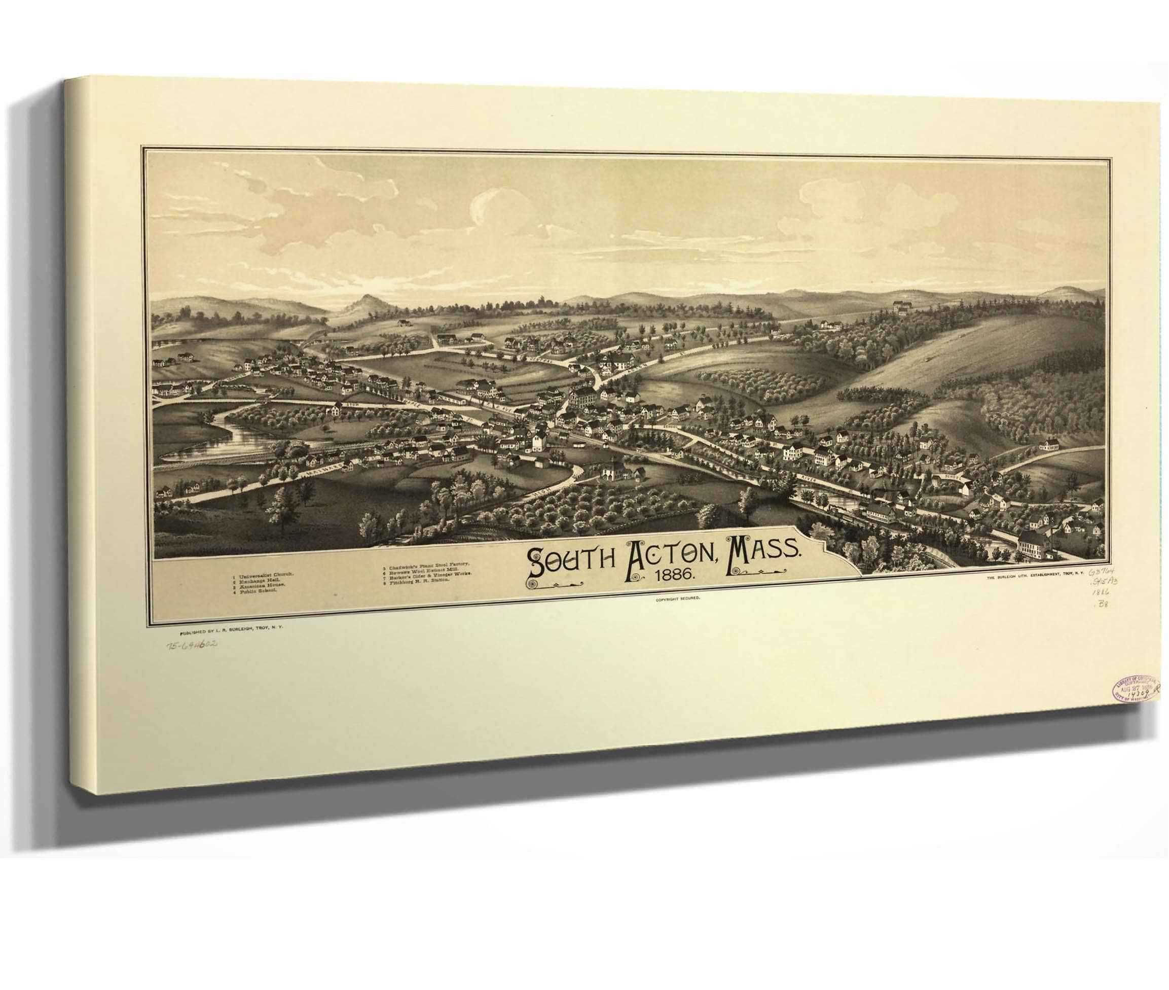 South Acton Mass 1886 State Of Massachusetts