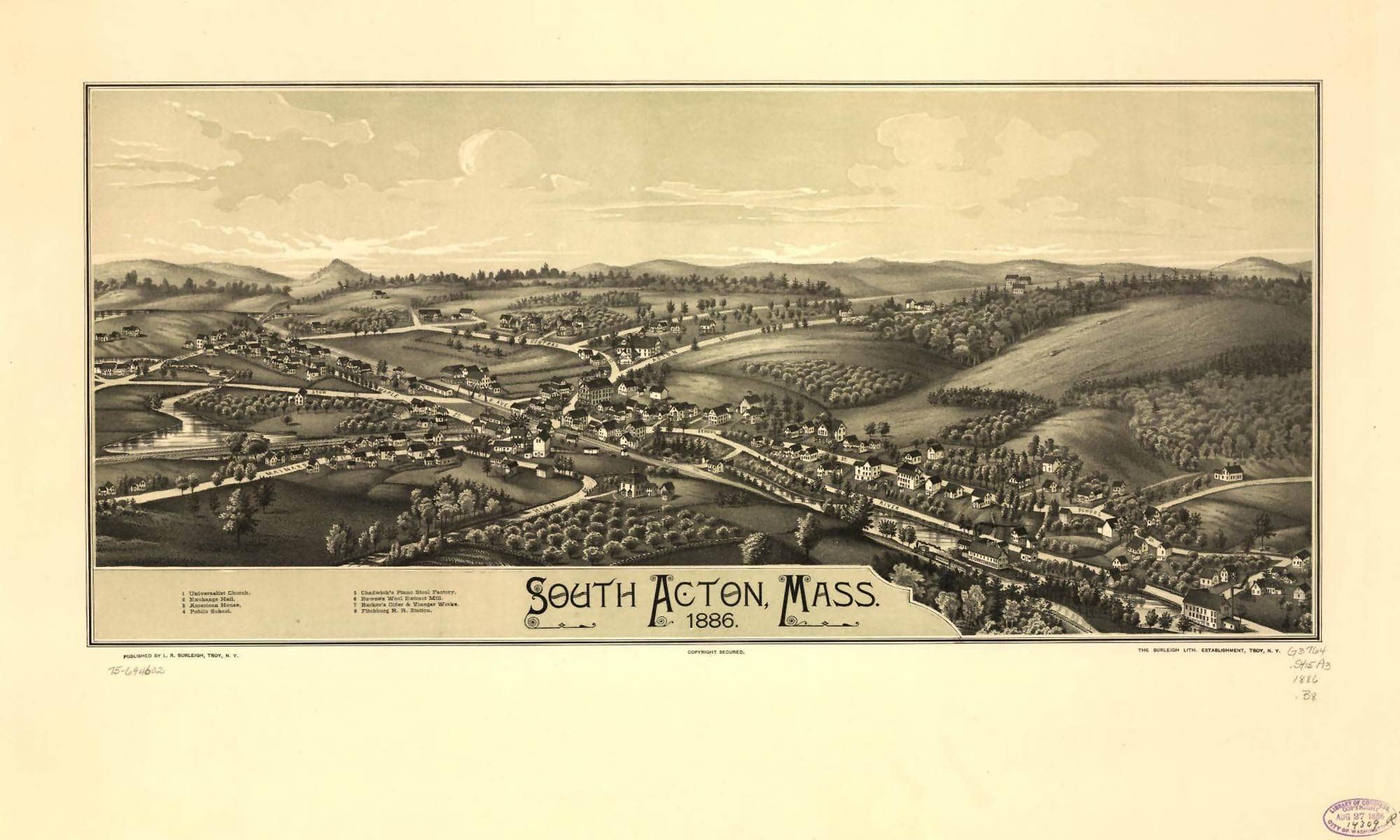 South Acton Mass 1886 State Of Massachusetts - Image 6