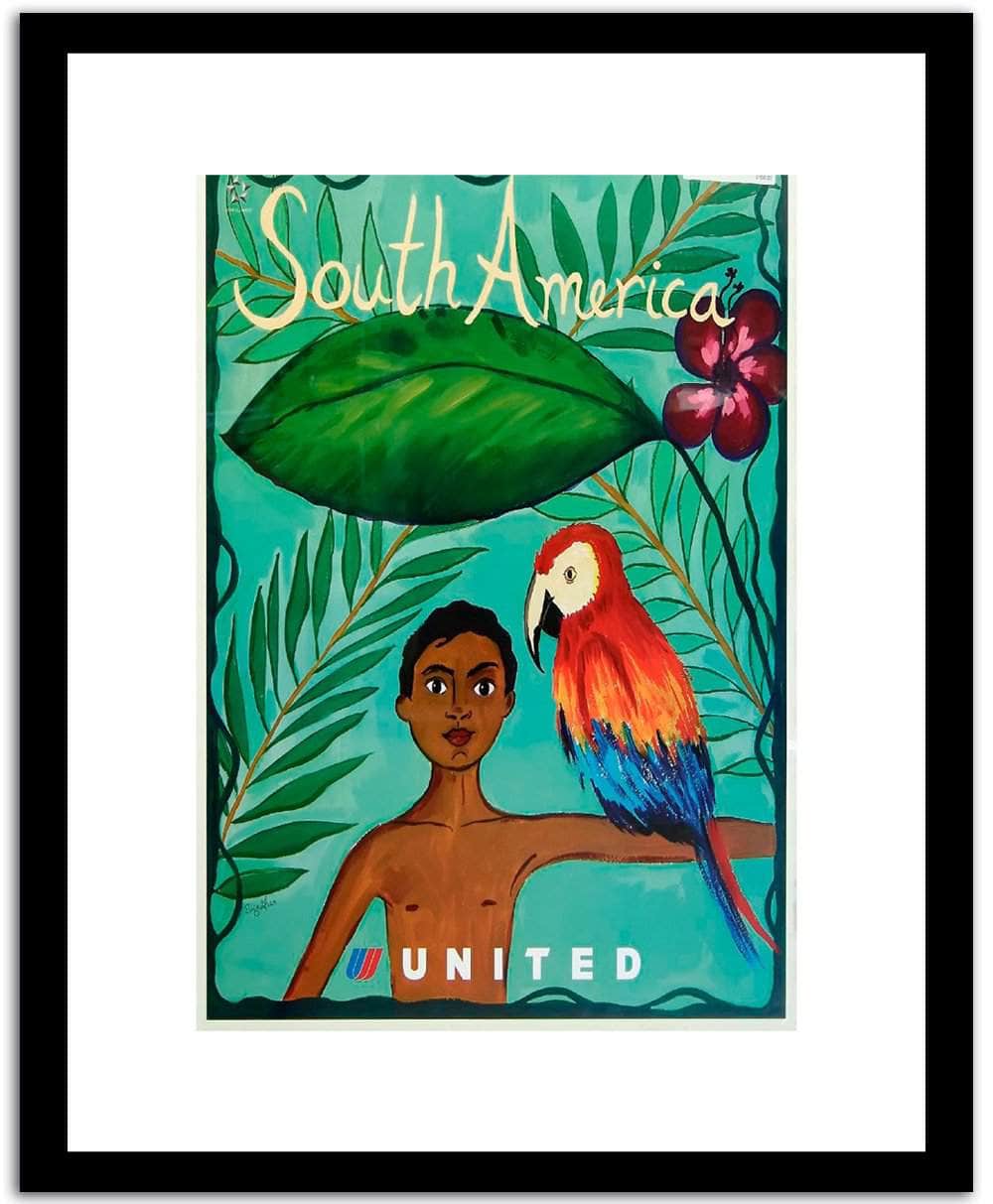 South America Vintage Poster