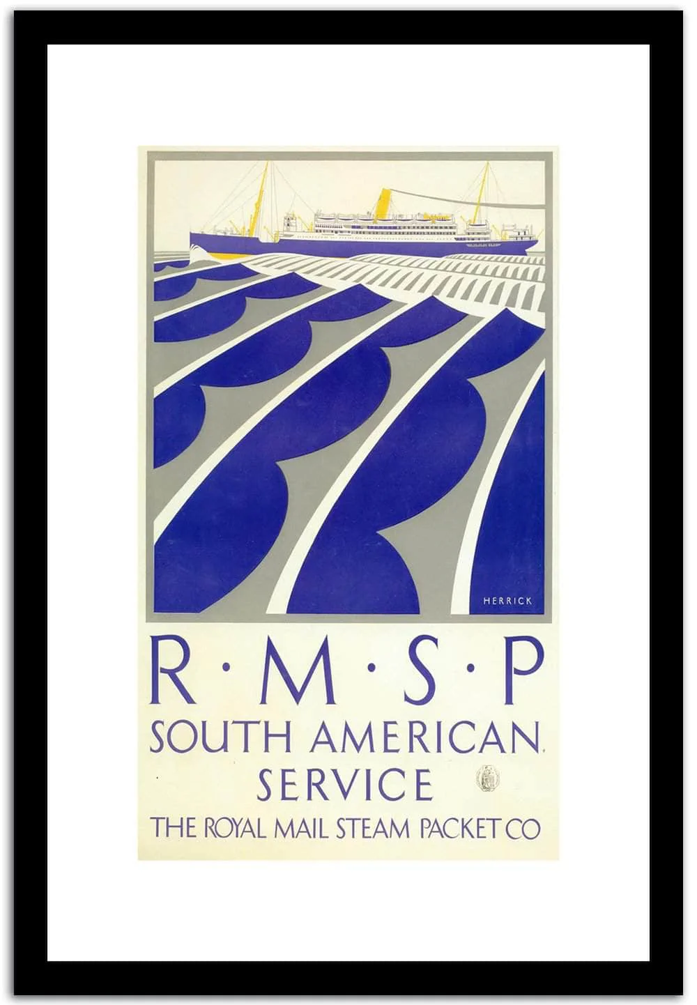 South America Service  Vintage Poster