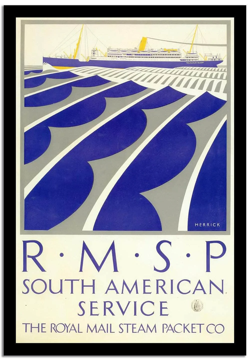 South America Service  Vintage Poster - Image 2
