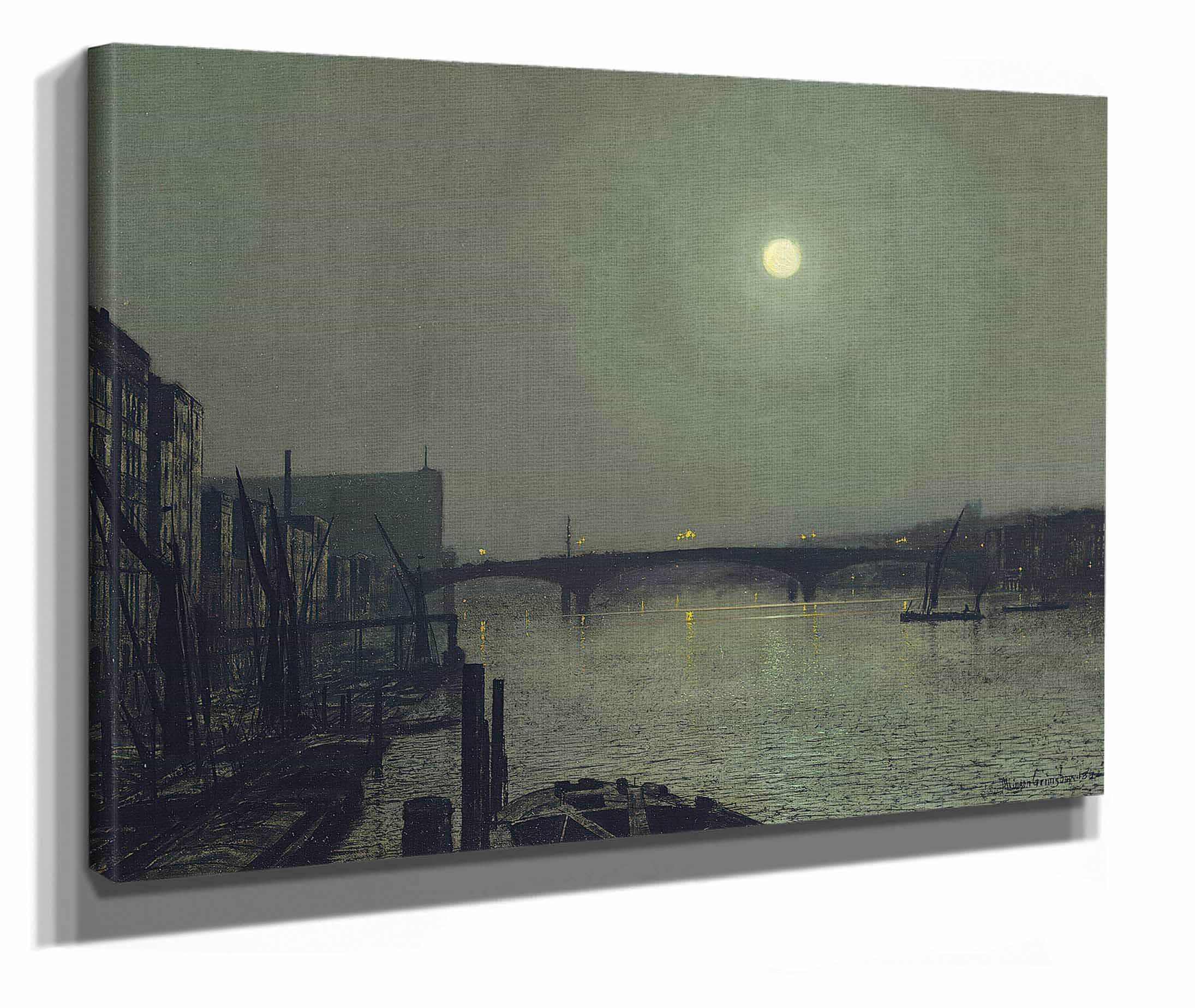 Southwark Bridge From Blackfriars by John Atkinson Grimshaw - Image 2