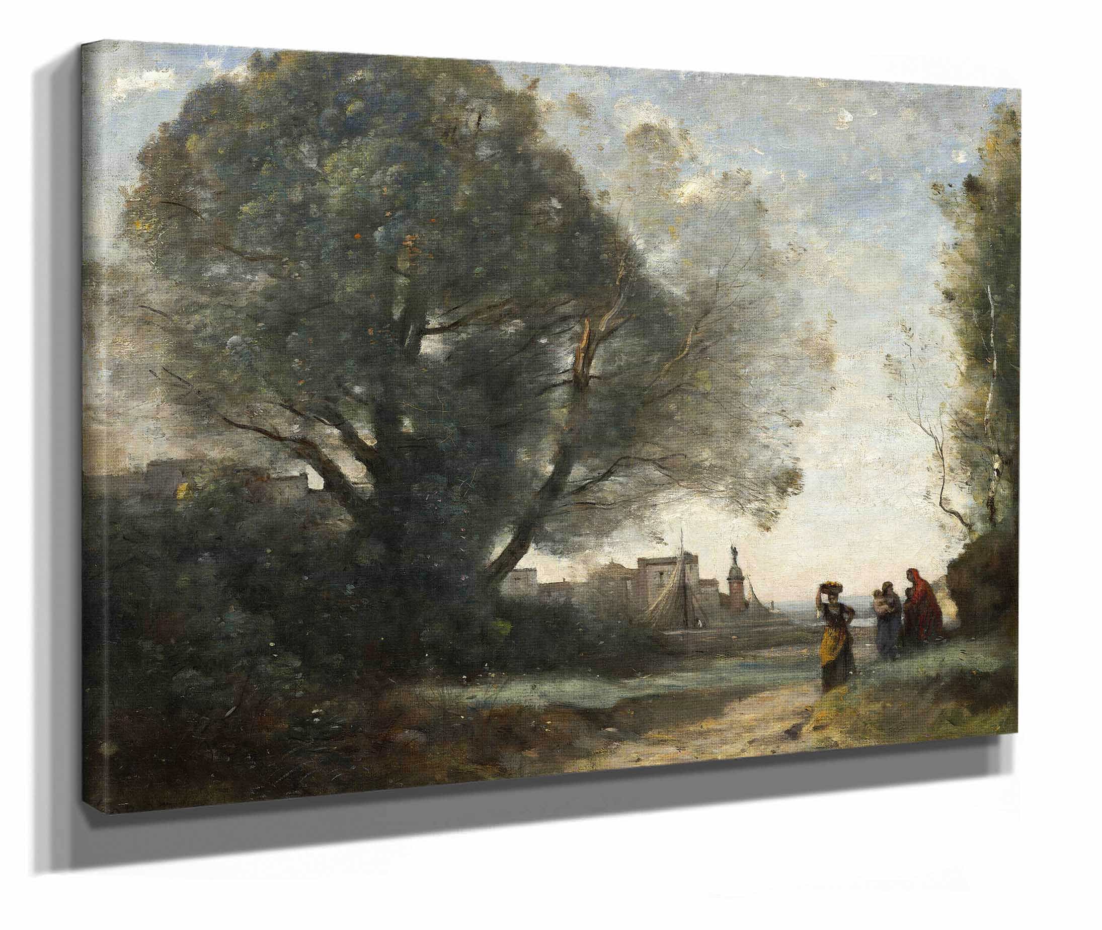 Souvenir Of Terracina by Jean Baptiste Camille Corot - Image 2