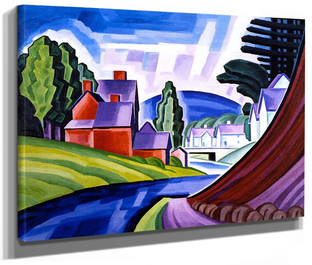 Space Motive A New Jersey Valley (Wharton) By Oscar Bluemner