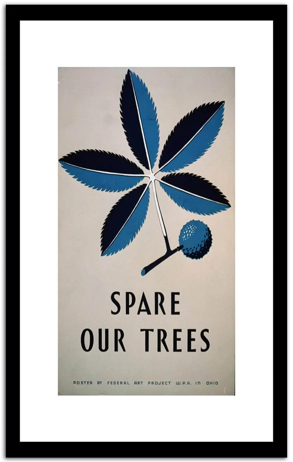Spare Our Trees Vintage Poster