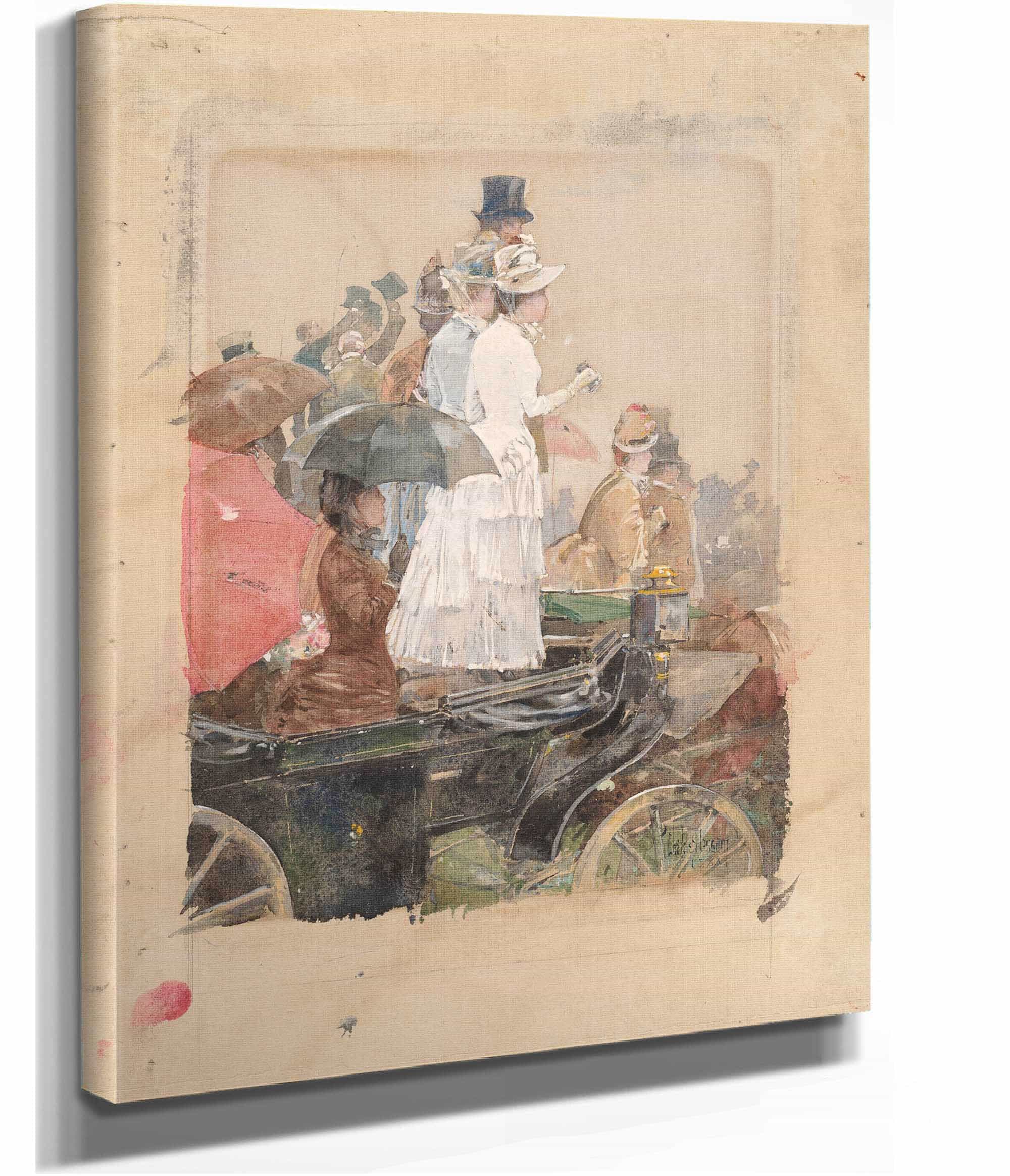 Spectators At The Grand Prix by Childe Hassam - Image 2