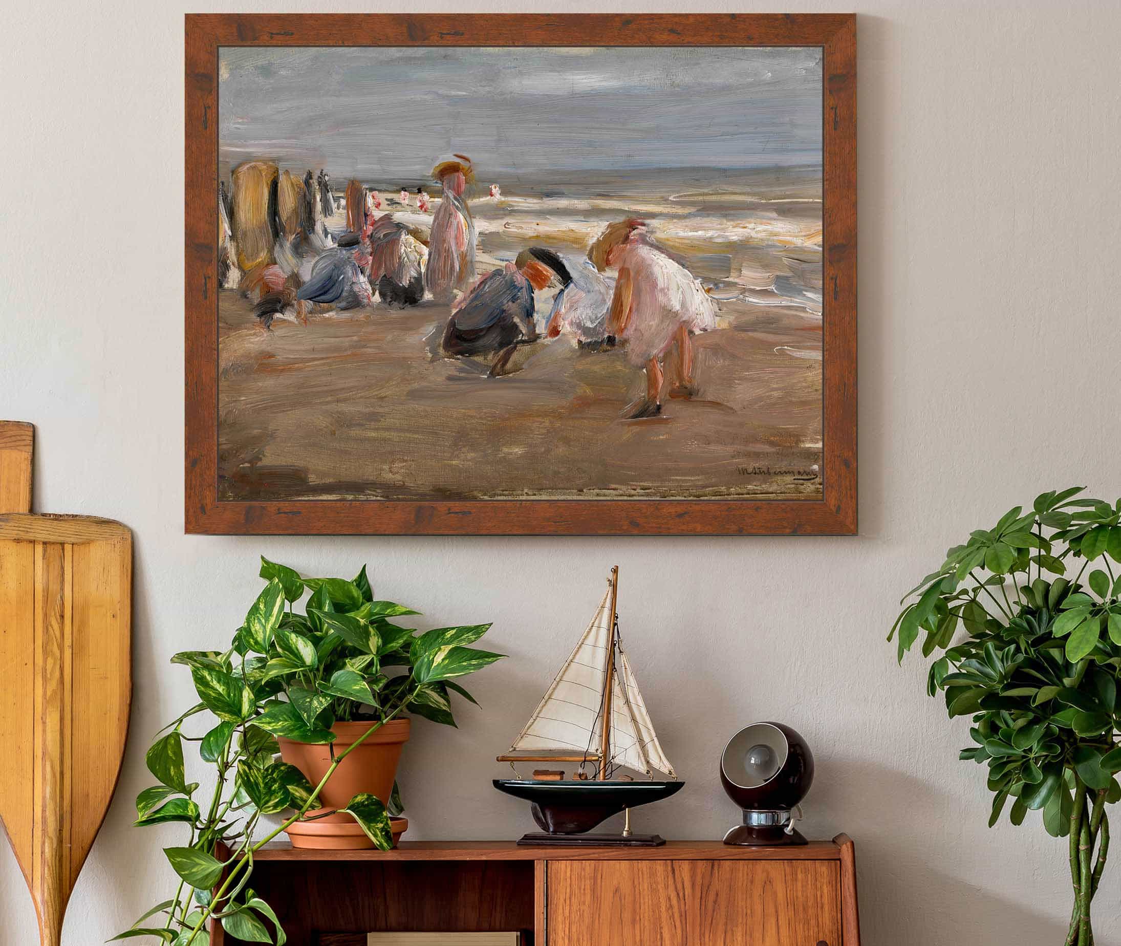Spielende Kinder Am Strand Children Playing On The Beach by Max Liebermann - Image 3