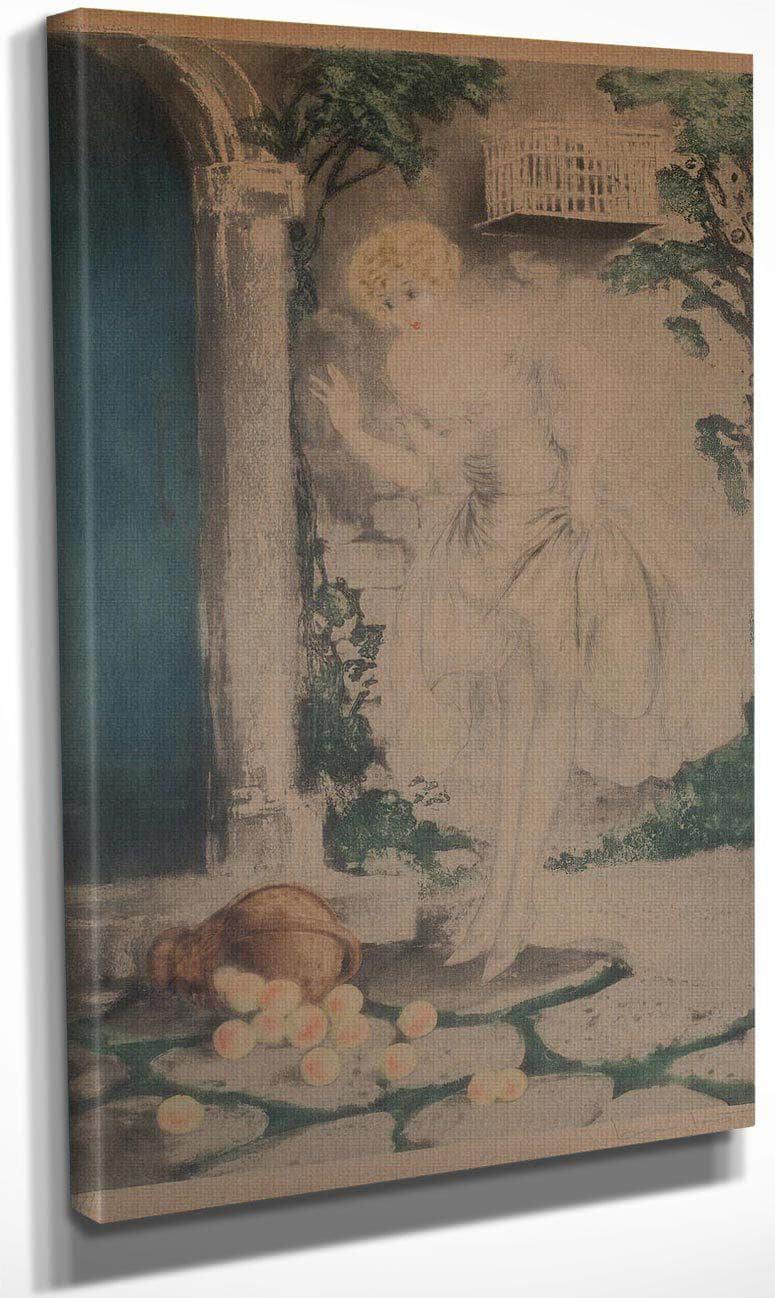 Spilled Apples Circa 1928 By Louis Icart