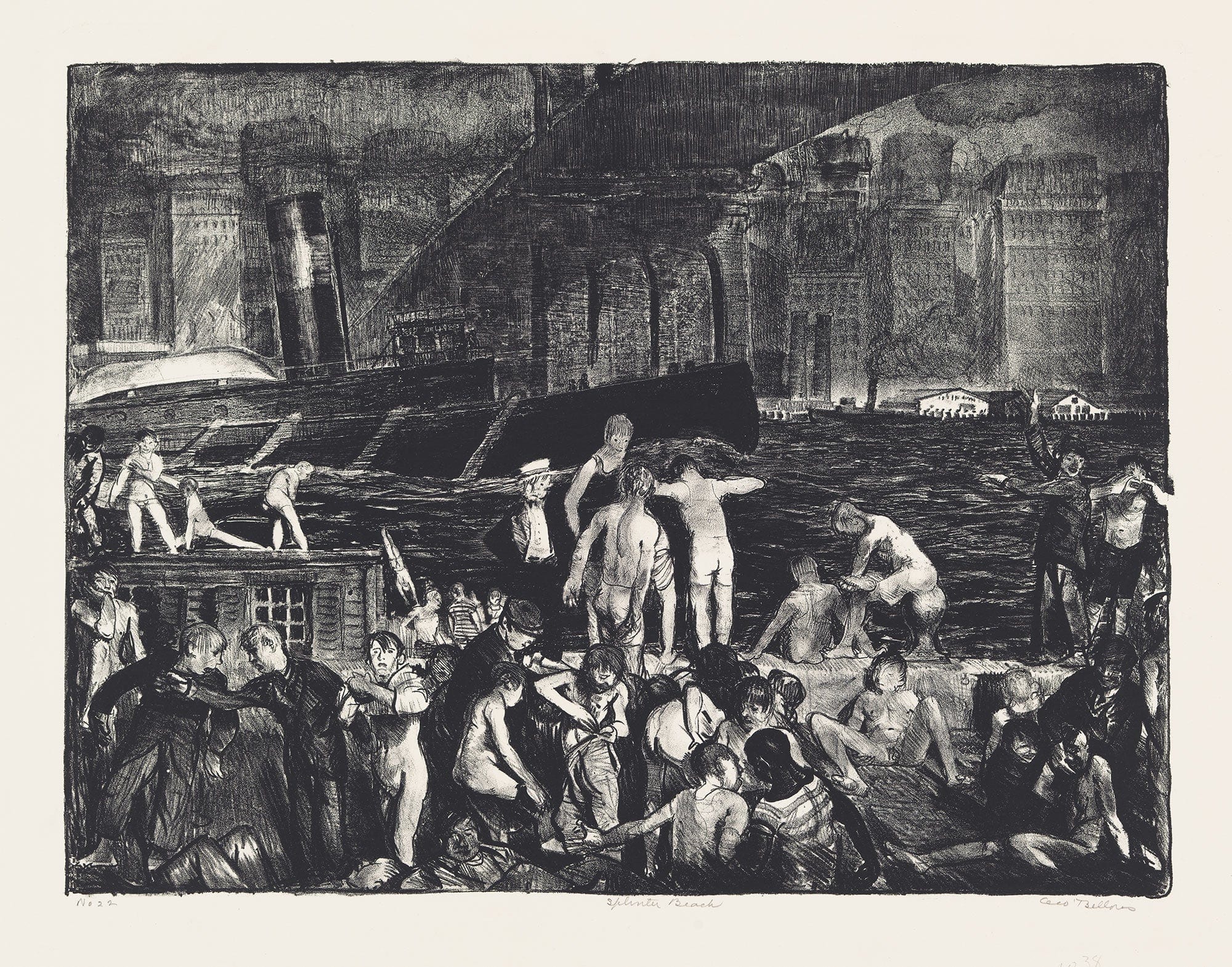 Splinter Beach by George Wesley Bellows - Image 2